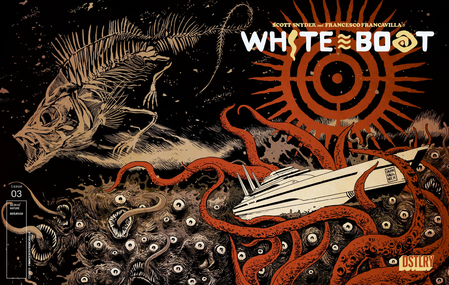 WHITE BOAT #3 CVR B FRANCESCO FRANCAVILLA VARIANT DSTLRY