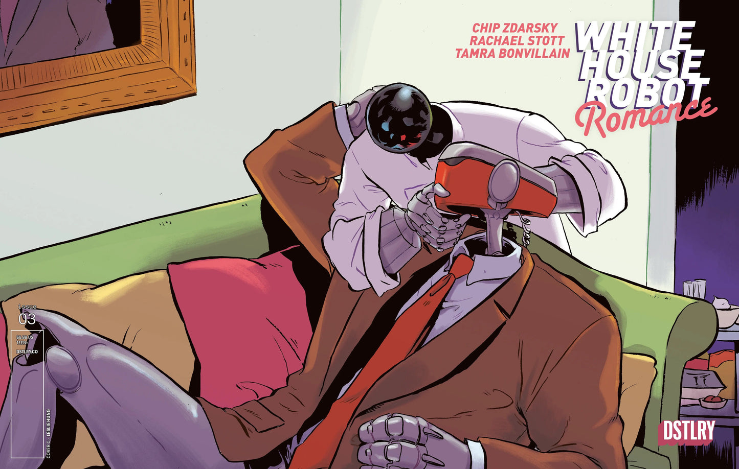 WHITE HOUSE ROBOT ROMANCE #3 CVR C LESLIE HUNG 10 COPY INCENTIVE VARIANT 1:10 DSTLRY