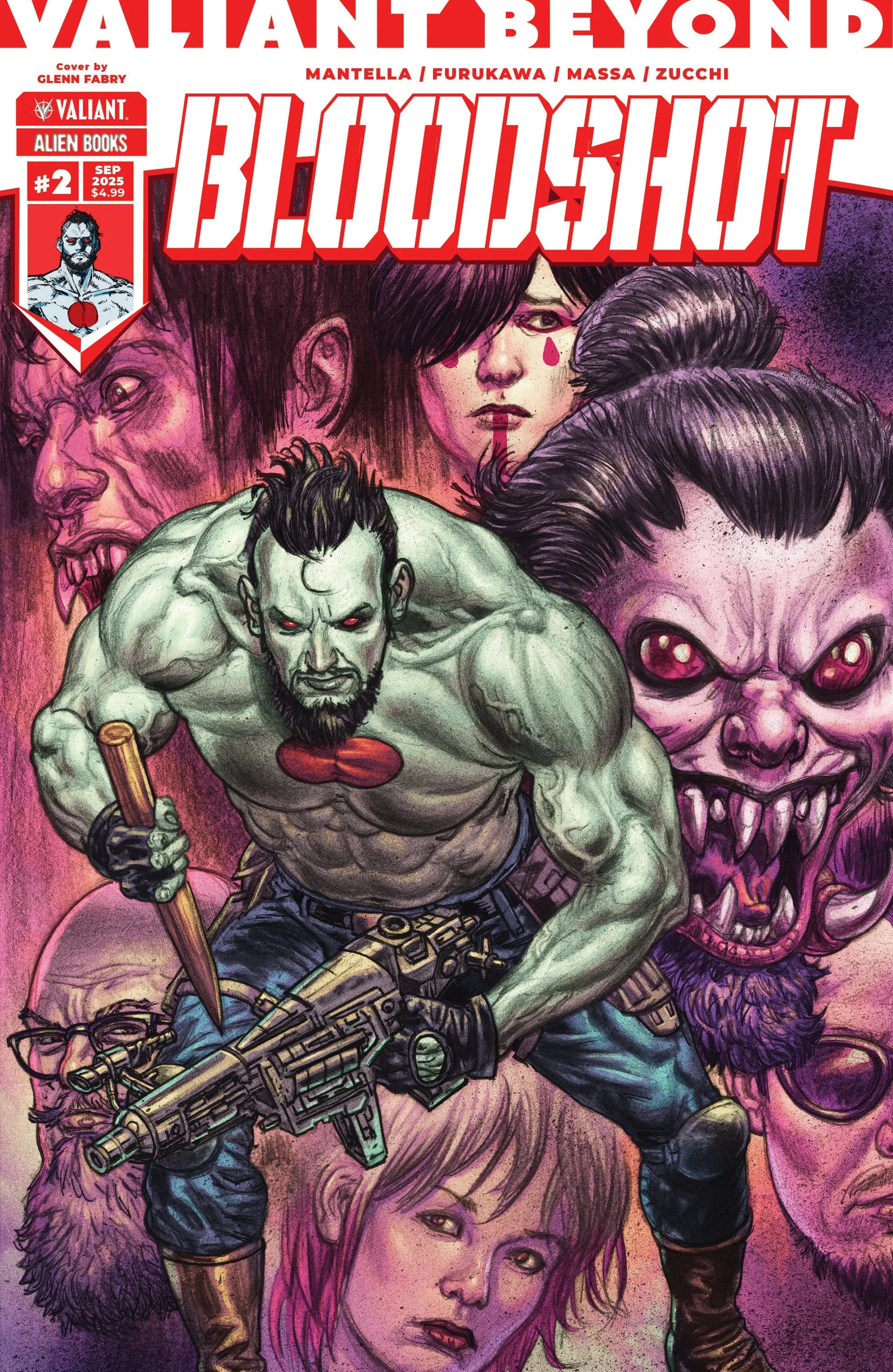 Valiant Beyond: Bloodshot #2 Cover A (Fabry) IDW Publishing