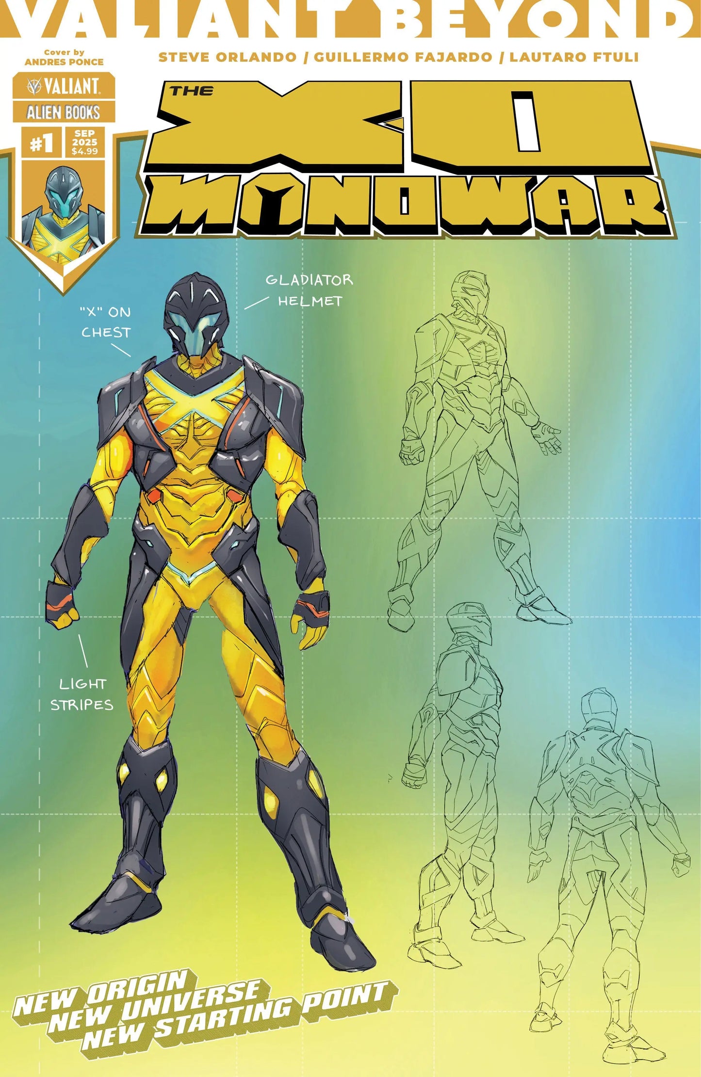 Valiant Beyond: The X-O Manowar #1 Variant D (Ponce Design Variant) IDW Publishing