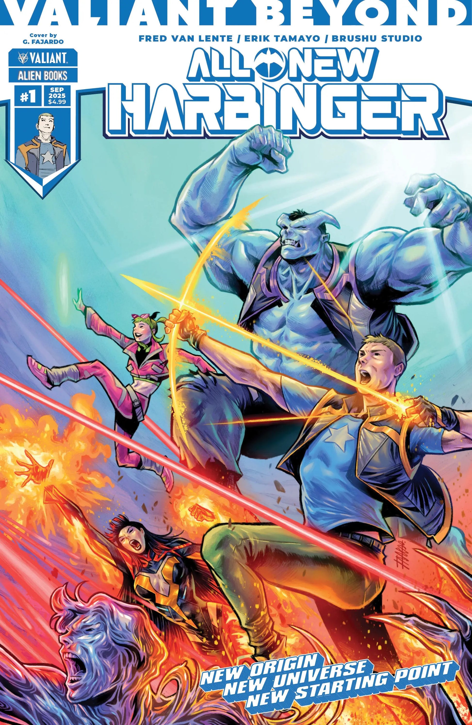 Valiant Beyond: All-New Harbinger #1 Variant B (Fajardo Wraparound Variant) IDW Publishing