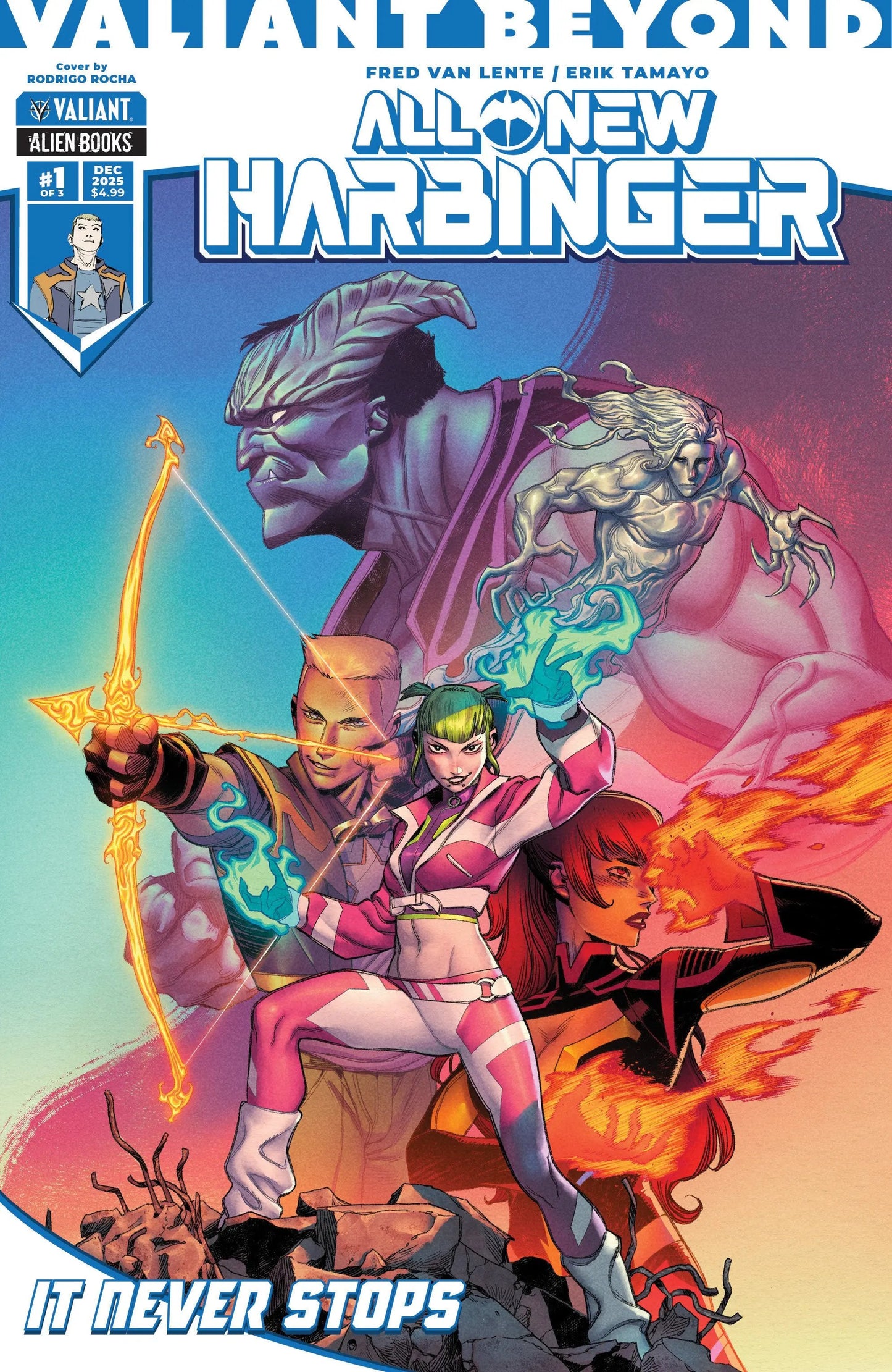 Valiant Beyond: All-New Harbinger #4--It Never Stops #1 Cover A (Rocha) IDW Publishing