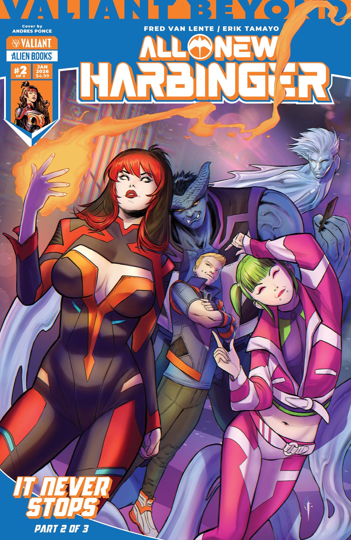 Valiant Beyond: All-New Harbinger #5--It Never Stops #2 Cover A (Ponce) IDW Publishing