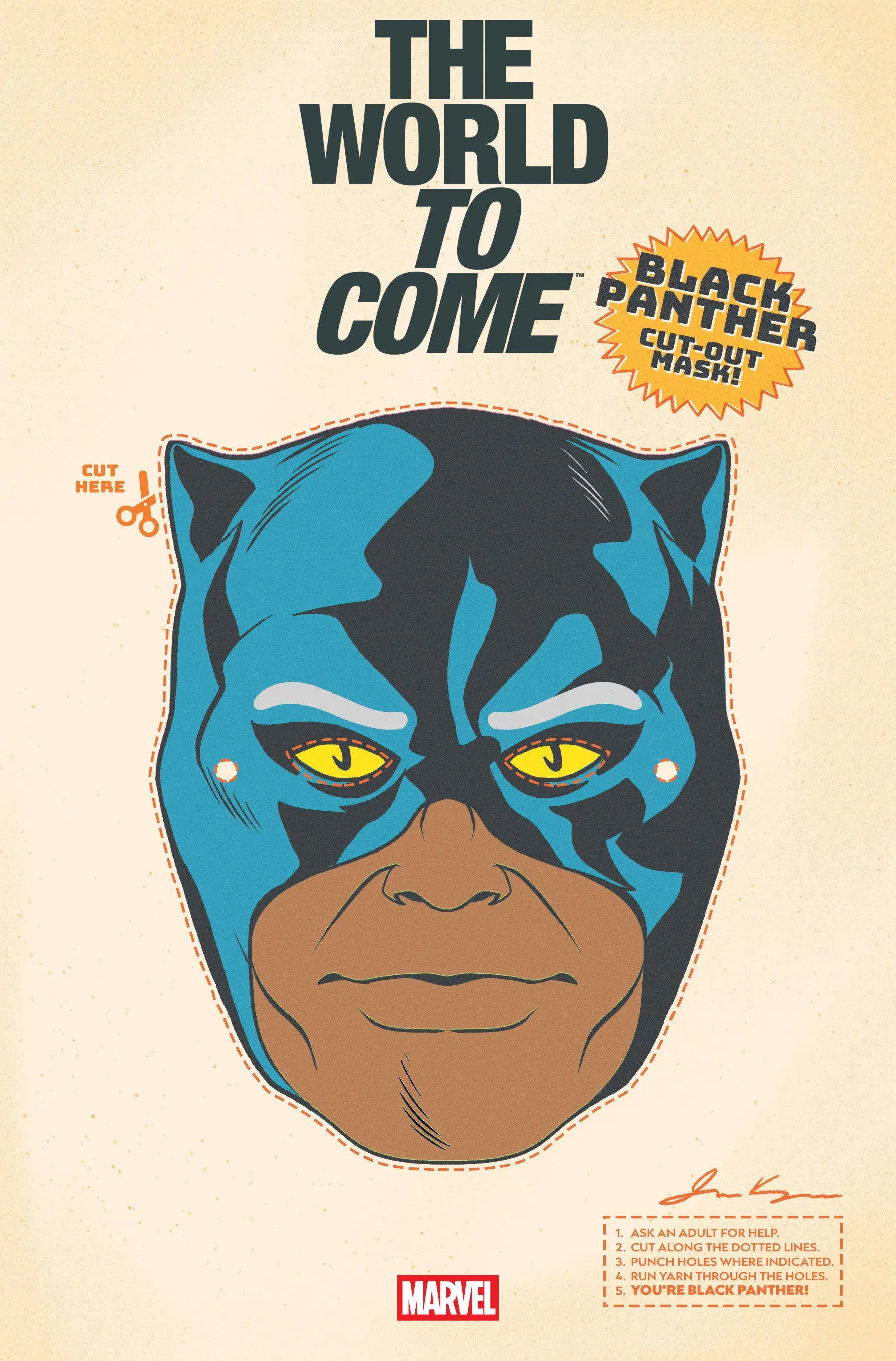 MARVEL KNIGHTS: THE WORLD TO COME #4 RETRO HALLOWEEN MASK VARIANT Marvel