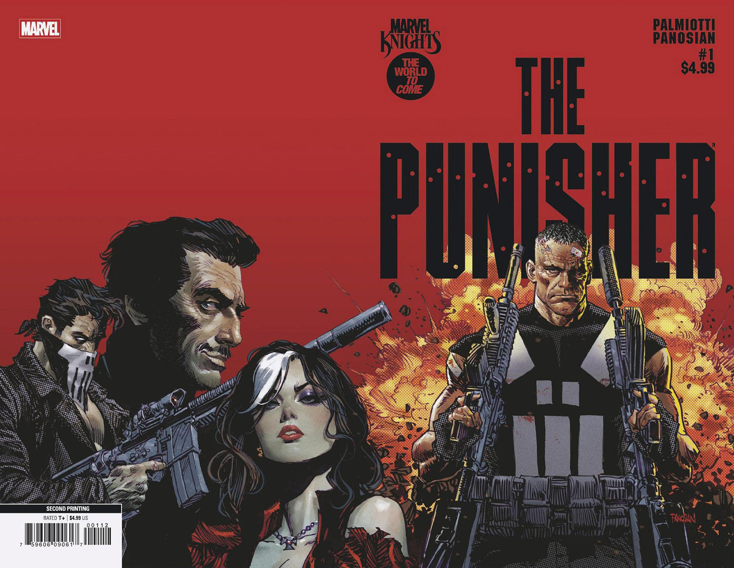 MARVEL KNIGHTS: PUNISHER #1 DAN PANOSIAN 2ND PRINTING VARIANT Marvel