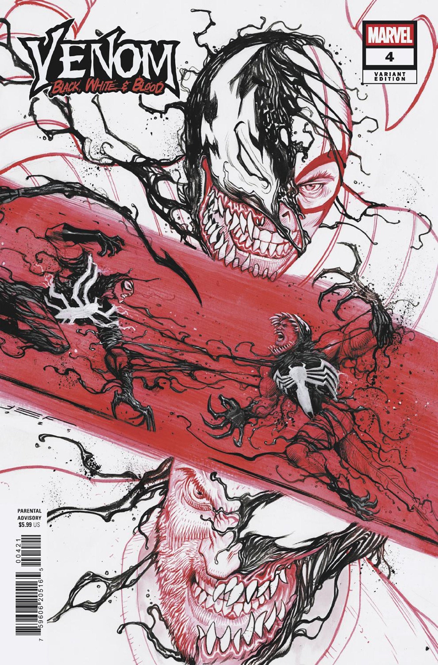 VENOM: BLACK, WHITE & BLOOD #4 JUAN FERREYRA VARIANT Marvel