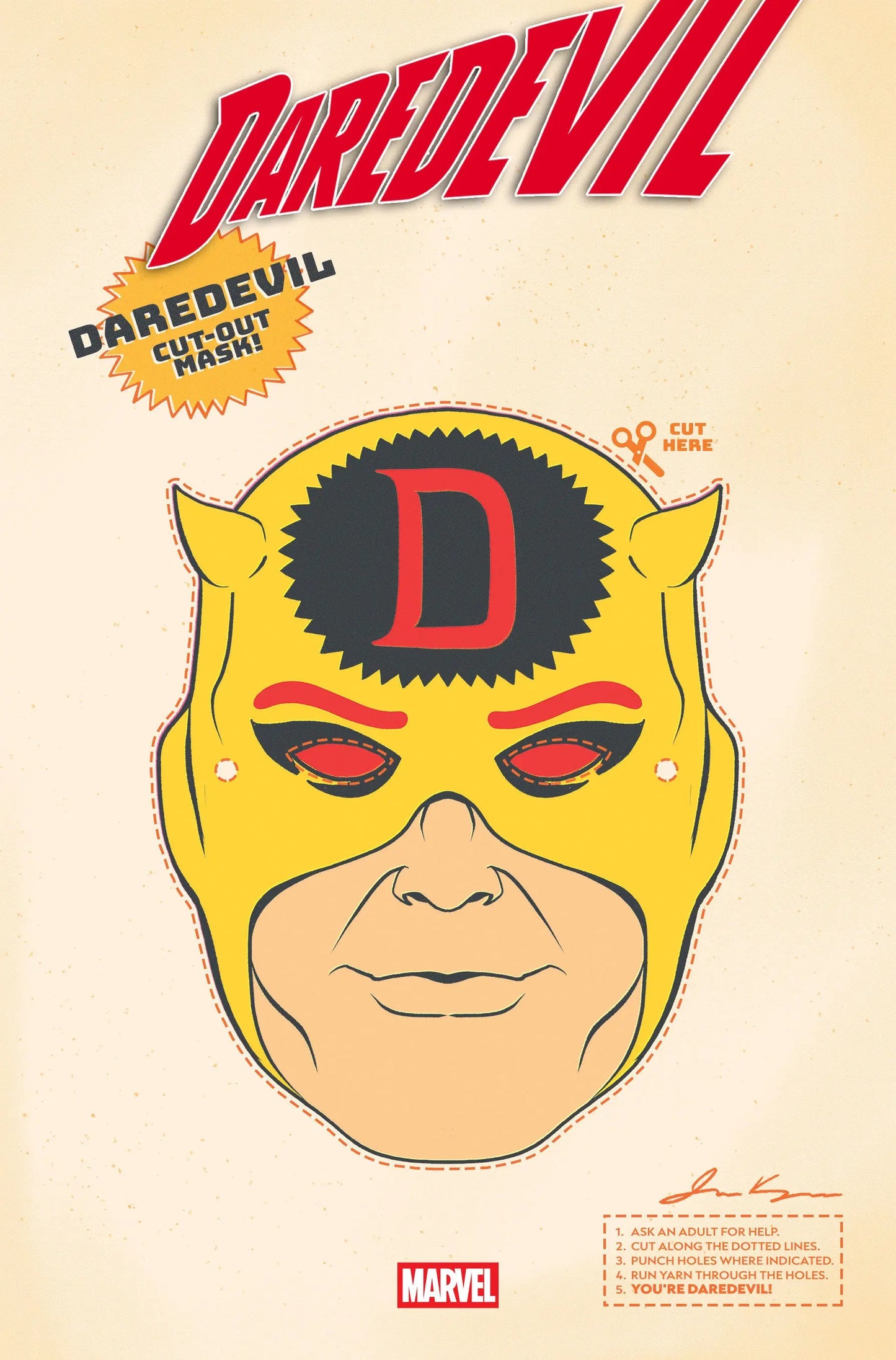 DAREDEVIL #25 RETRO HALLOWEEN MASK VARIANT Marvel