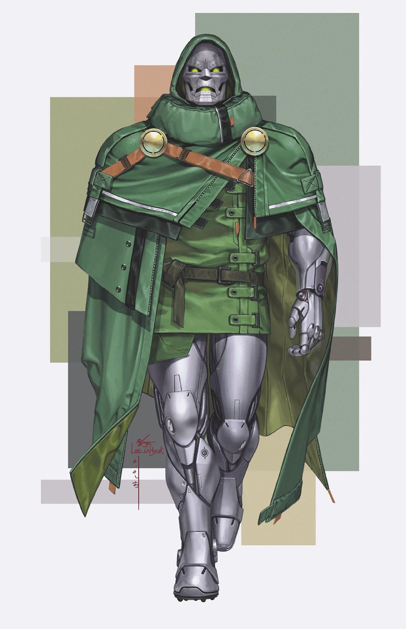 ONE WORLD UNDER DOOM #9 INHYUK LEE STREET-VERSE INCENTIVE VIRGIN VARIANT 1:50 Marvel