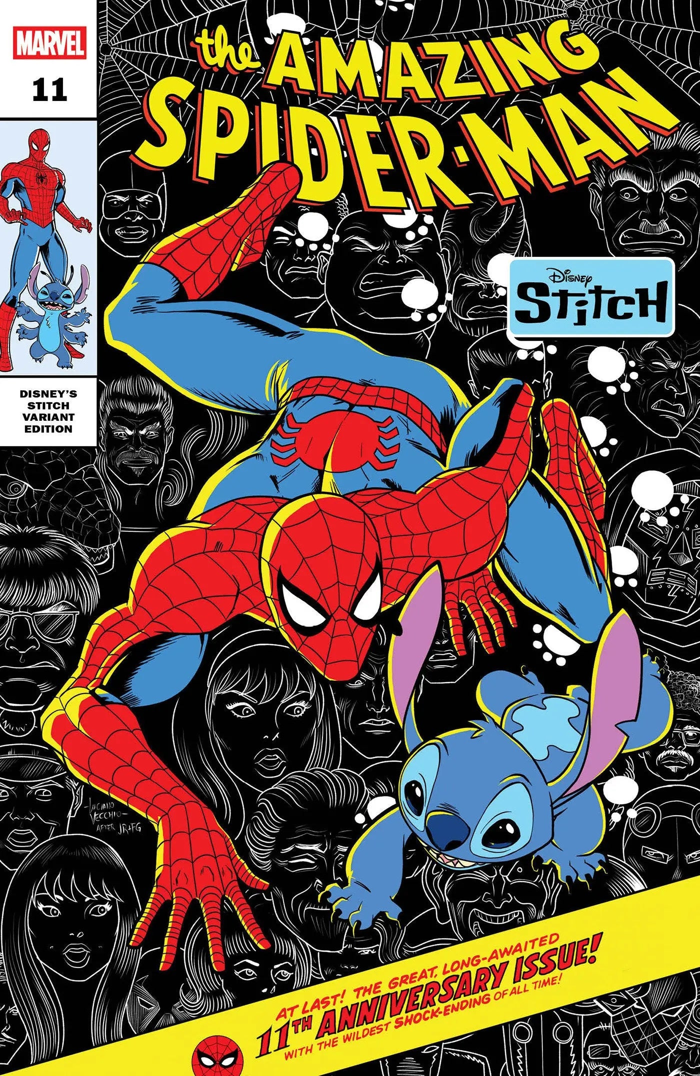 AMAZING SPIDER-MAN #11 LUCIANO VECCHIO DISNEY STITCH VARIANT Marvel