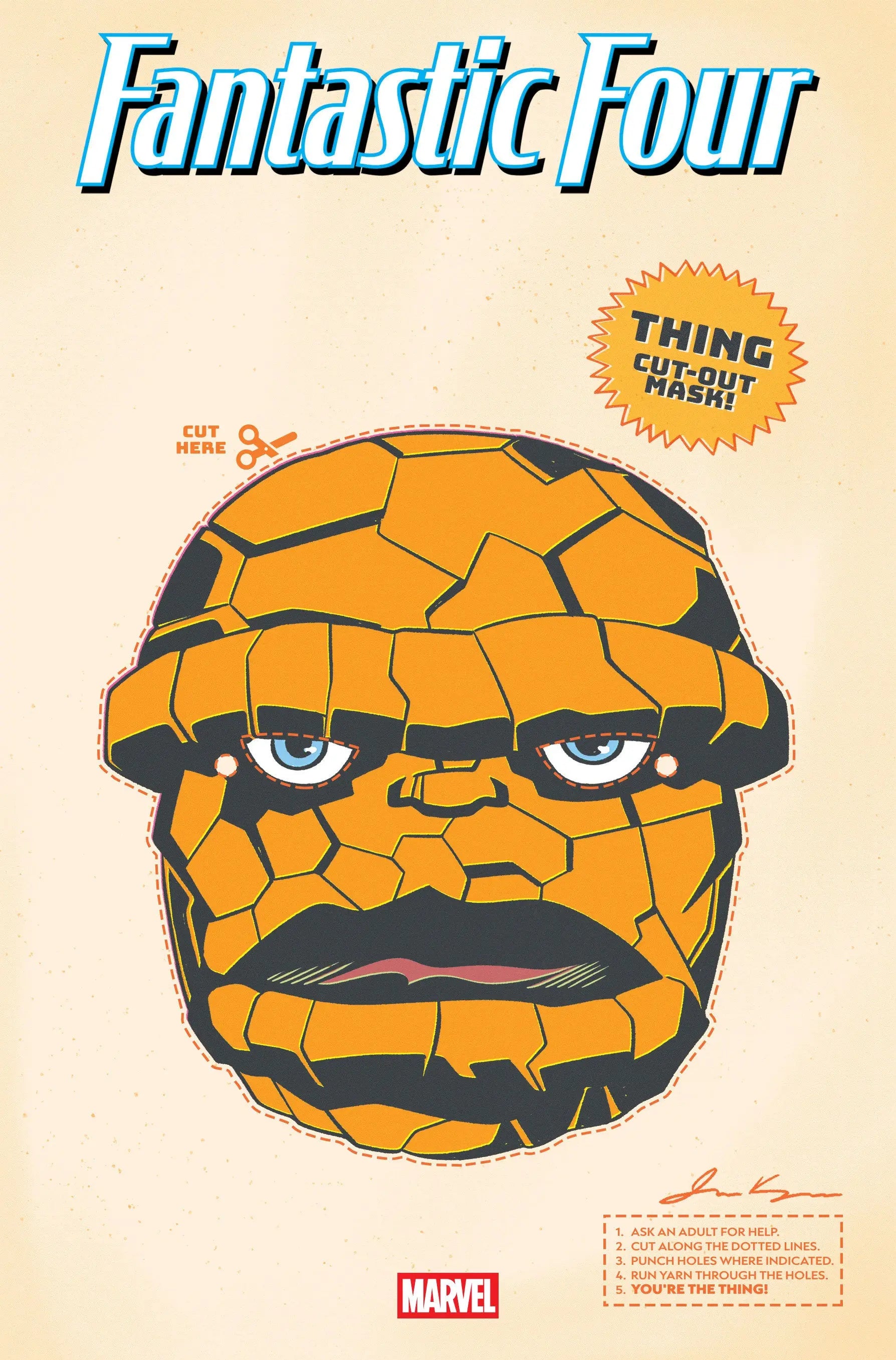 FANTASTIC FOUR #3 RETRO HALLOWEEN MASK VARIANT Marvel