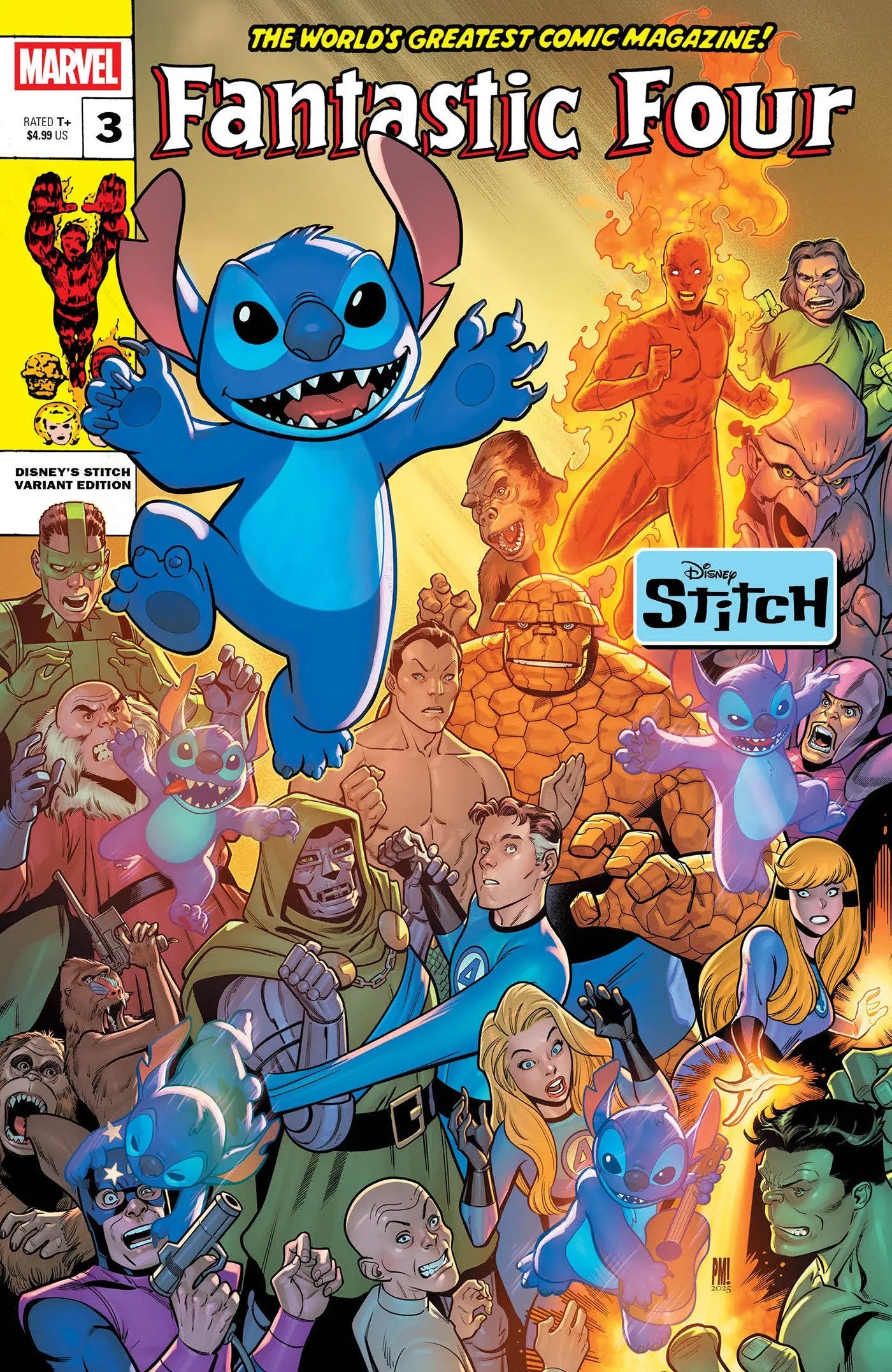 FANTASTIC FOUR #3 PACO MEDINA DISNEY STITCH VARIANT Marvel