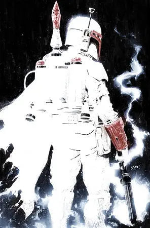 STAR WARS: BOBA FETT - BLACK, WHITE & RED #1 KAARE ANDREWS VIRGIN INCENTIVE VARIANT 1:100 Marvel