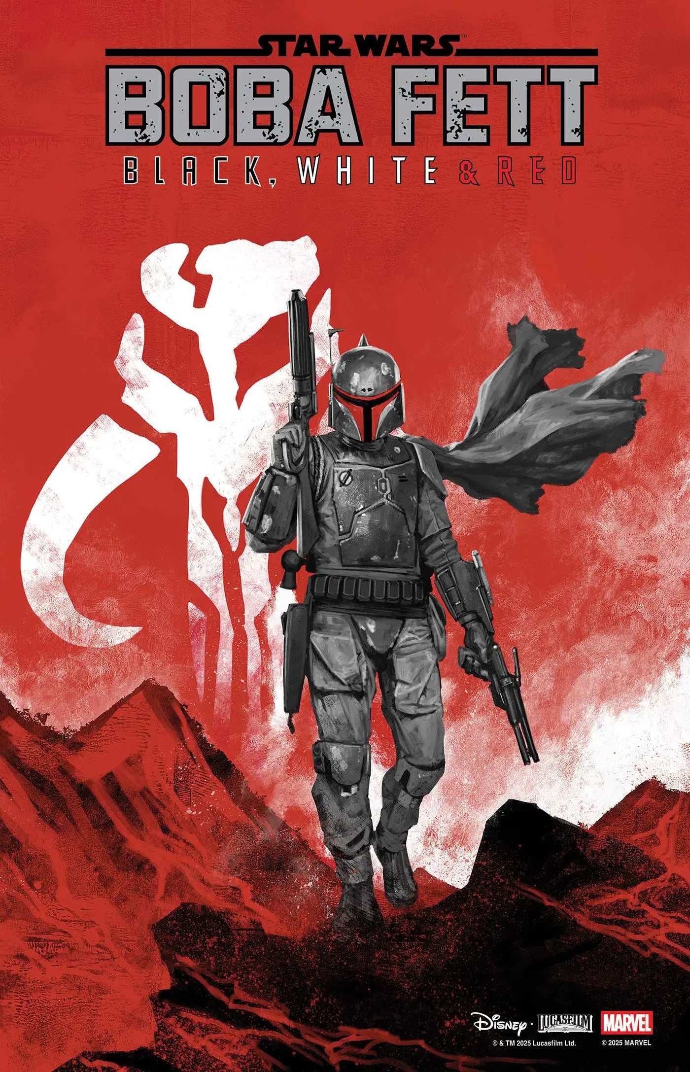 STAR WARS: BOBA FETT - BLACK, WHITE & RED #2 SKAN VARIANT Marvel