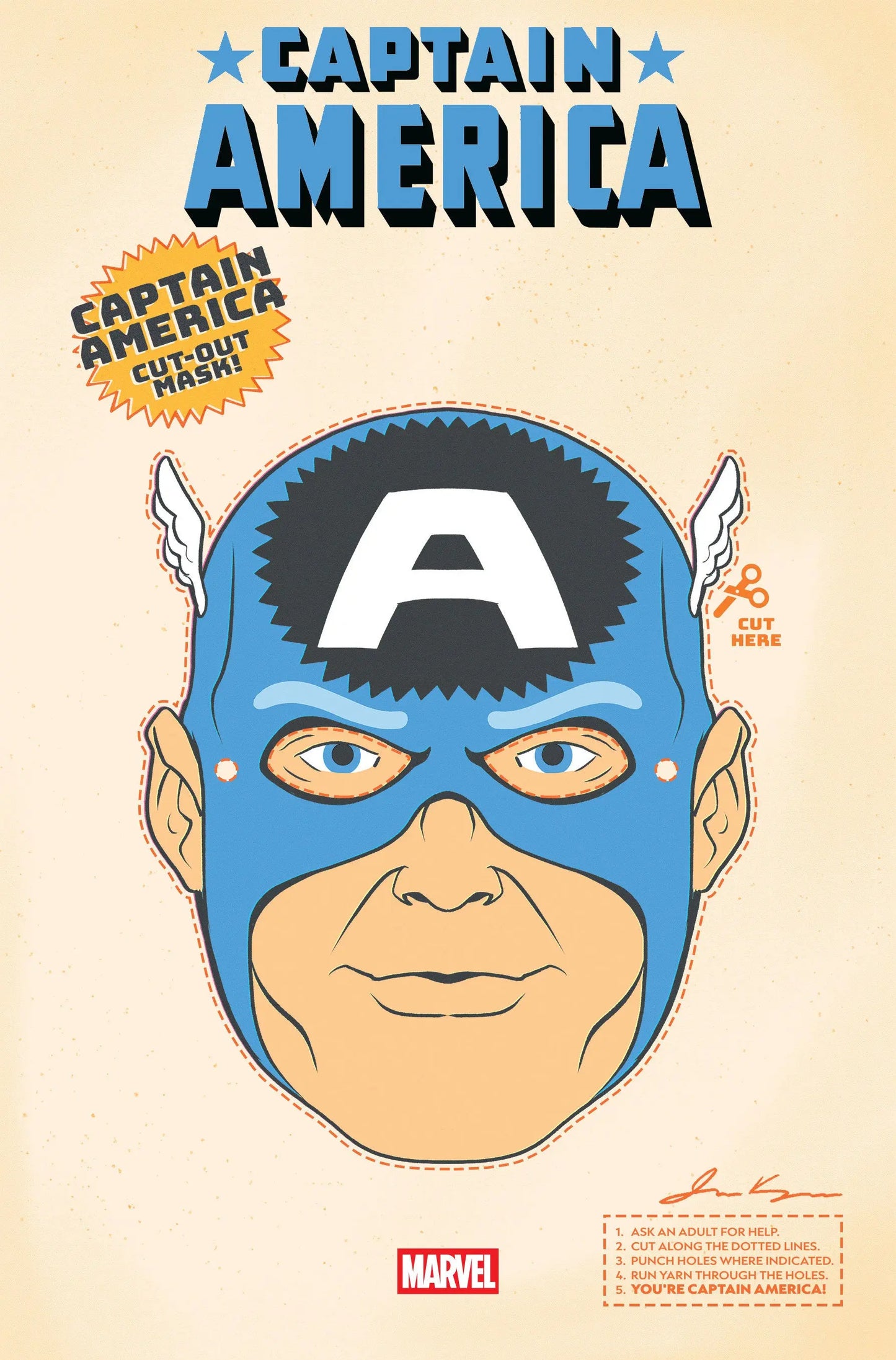 CAPTAIN AMERICA #3 RETRO HALLOWEEN MASK VARIANT Marvel