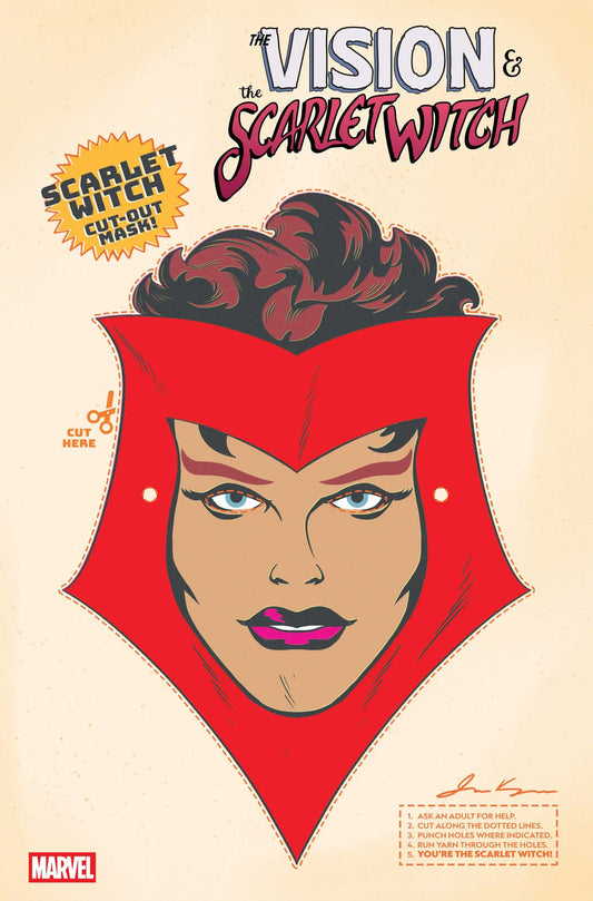 THE VISION & THE SCARLET WITCH #5 RETRO HALLOWEEN MASK VARIANT Marvel