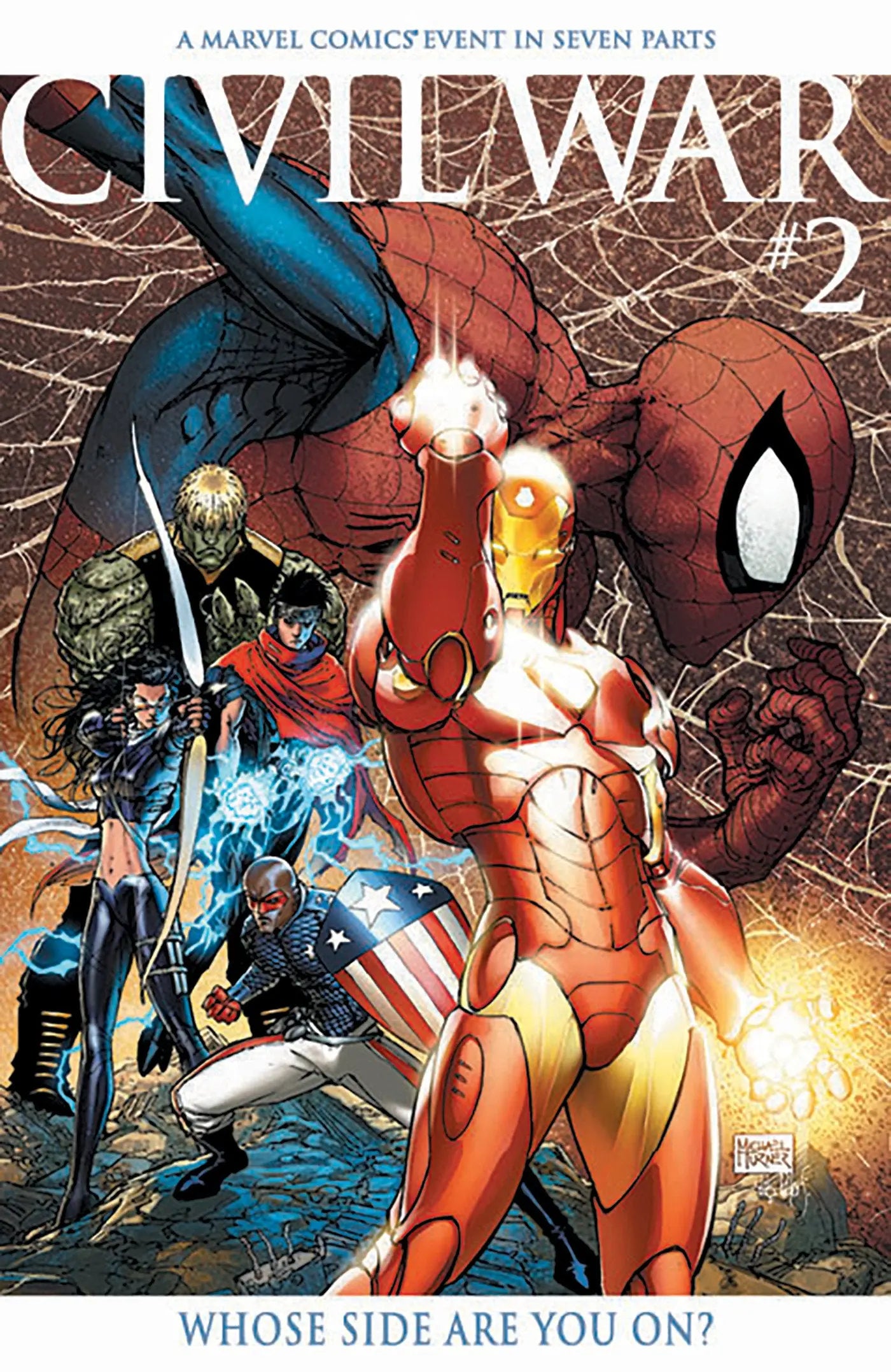 CIVIL WAR #2 FACSIMILE EDITION MICHAEL TURNER FOIL VARIANT Marvel