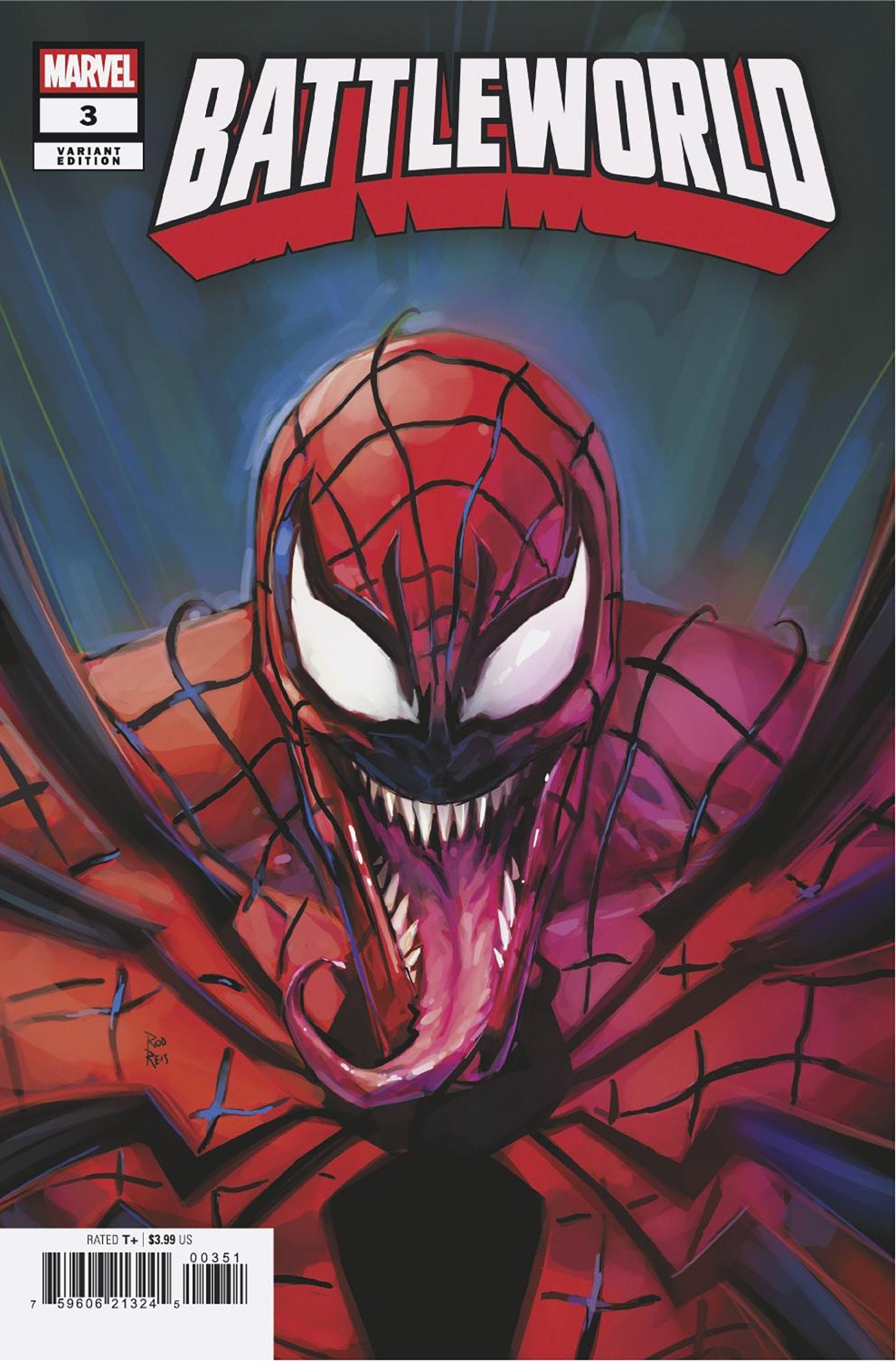 BATTLEWORLD #3 ROD REIS VENOM 252 VARIANT Marvel