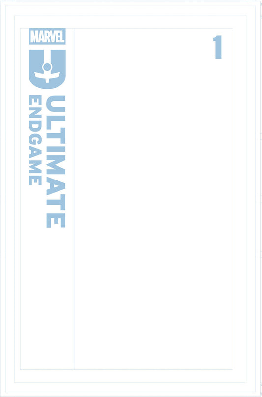 ULTIMATE ENDGAME #1 BLUE LINE BLANK VARIANT Marvel