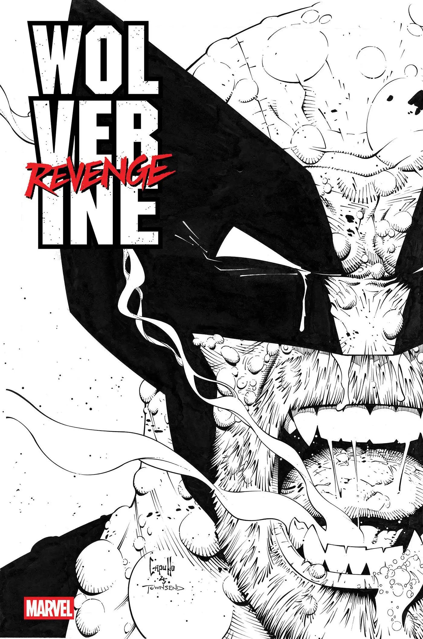 WOLVERINE: REVENGE - RED BAND: RAW - BLACK & WHITE EDITION #4 [POLYBAGGED] Marvel