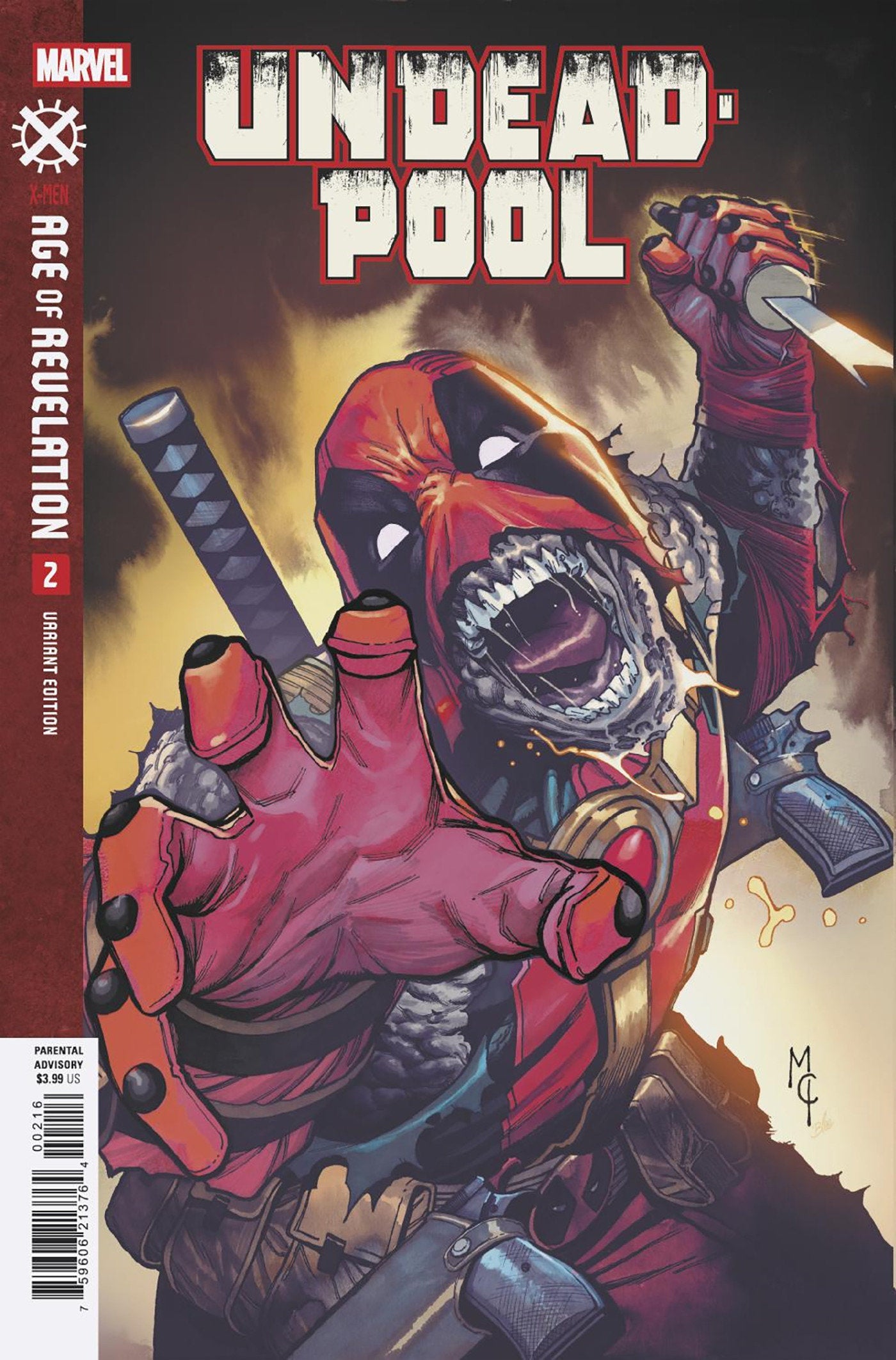 UNDEADPOOL #2 MARTIN COCCOLO INCENTIVE VARIANT [AOR] 1:25 Marvel