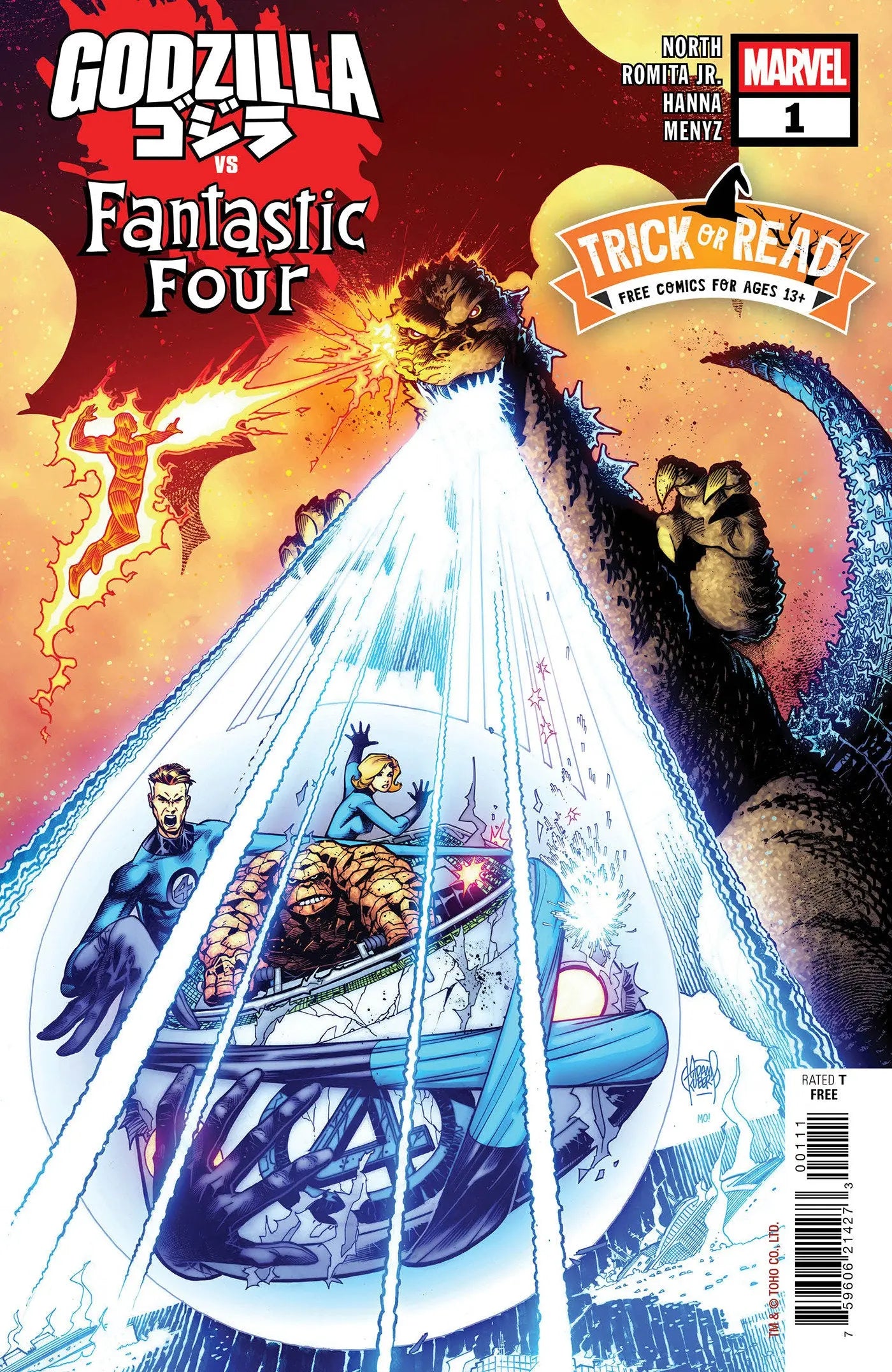 GODZILLA VS. FANTASTIC FOUR #1 HALLOWEEN TRICK-OR-READ 2025 [BUNDLES OF 20] Marvel