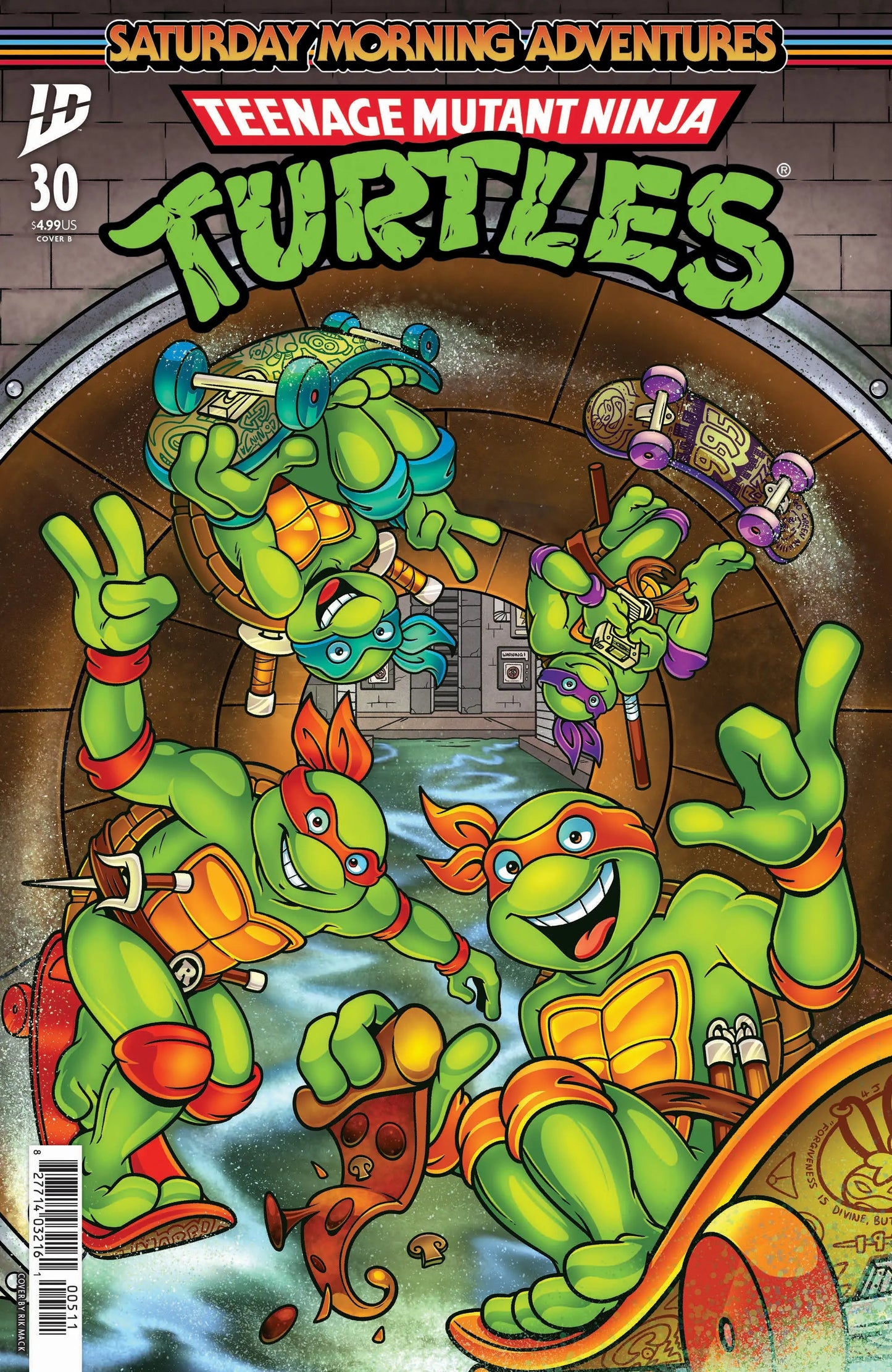 Teenage Mutant Ninja Turtles: Saturday Morning Adventures #30 Variant B (Mack) IDW Publishing