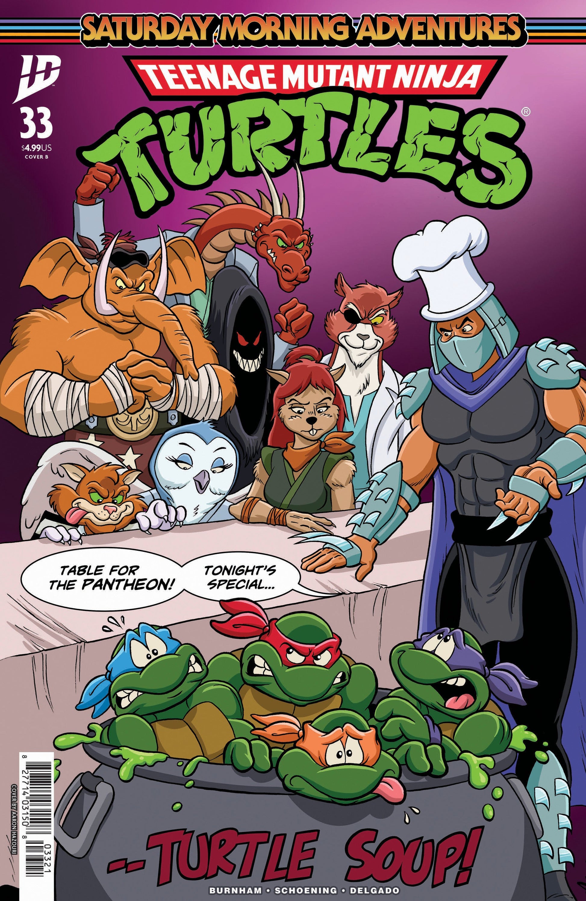 Teenage Mutant Ninja Turtles: Saturday Morning Adventures #33 Variant B (Hazouri) IDW Publishing