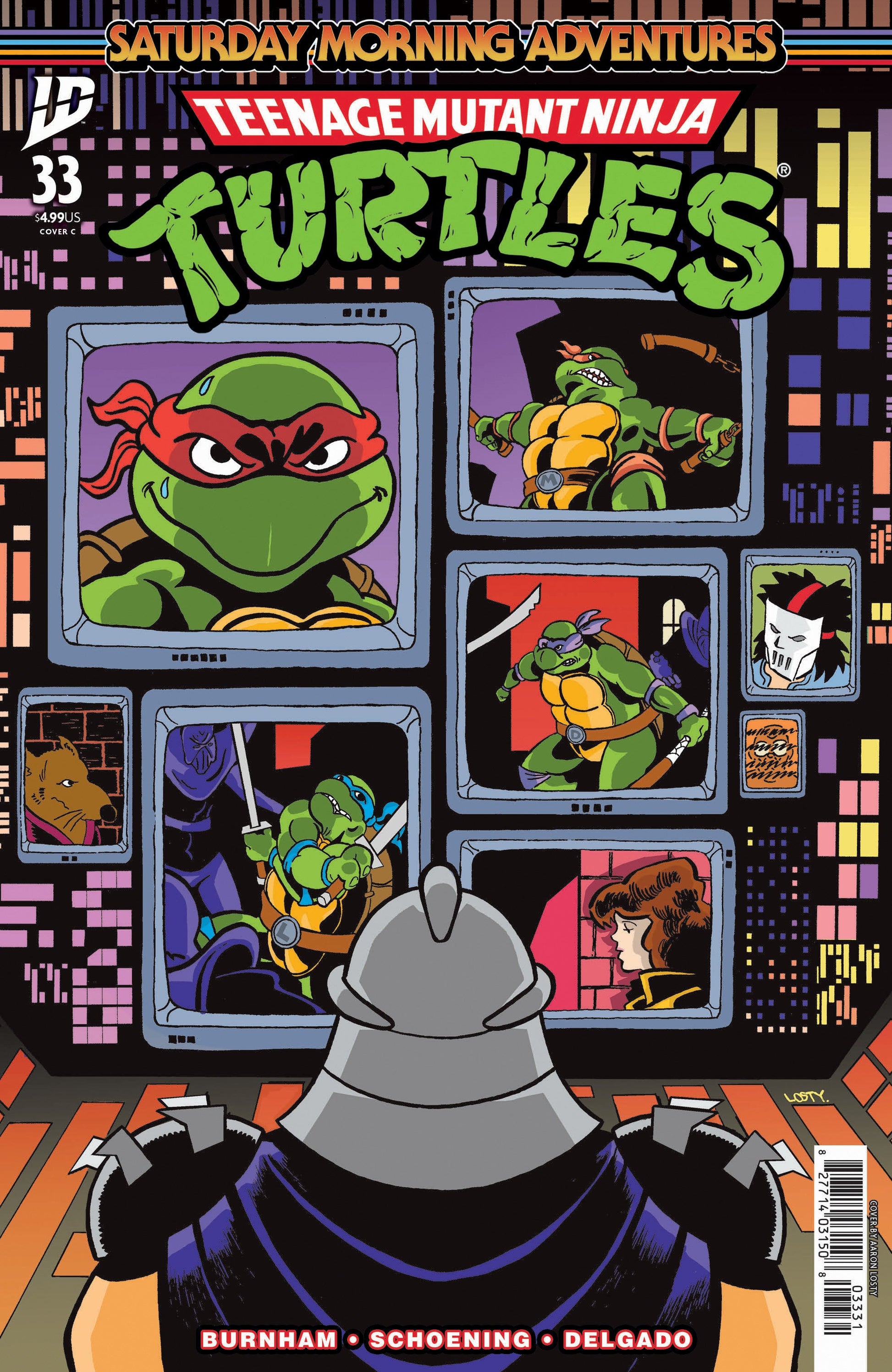 Teenage Mutant Ninja Turtles: Saturday Morning Adventures #33 Variant C (Losty) IDW Publishing