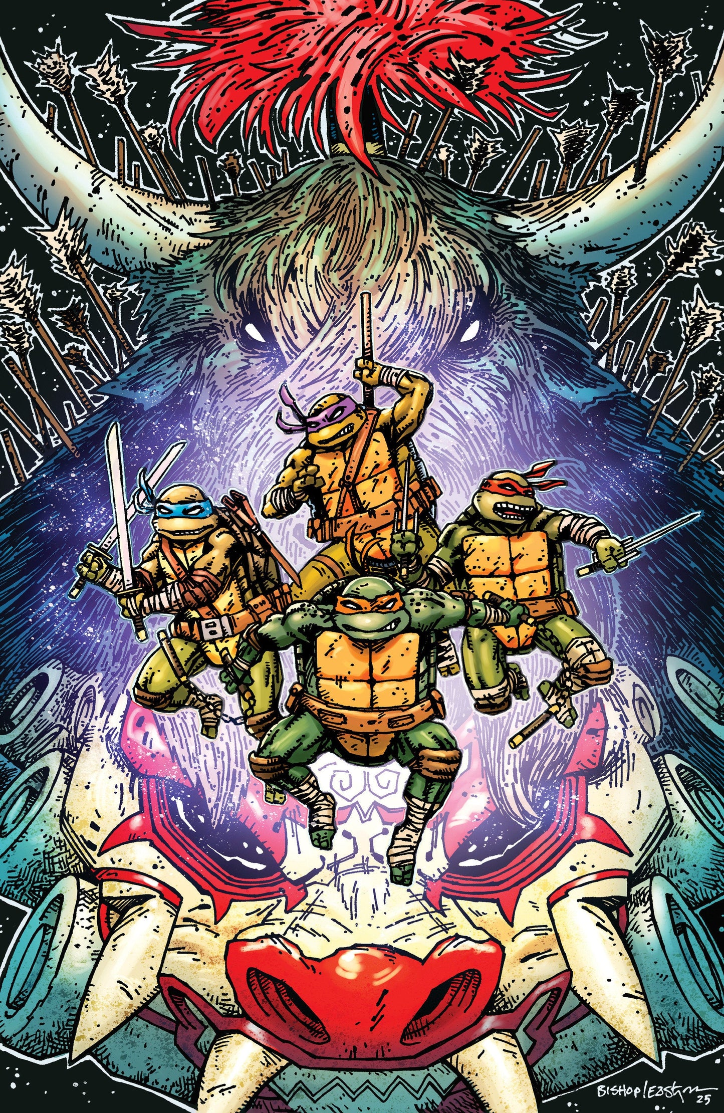 Teenage Mutant Ninja Turtles #13 INCENTIVE Variant RI (25) (Eastman & Bishop Full Art) 1:25 IDW Publishing