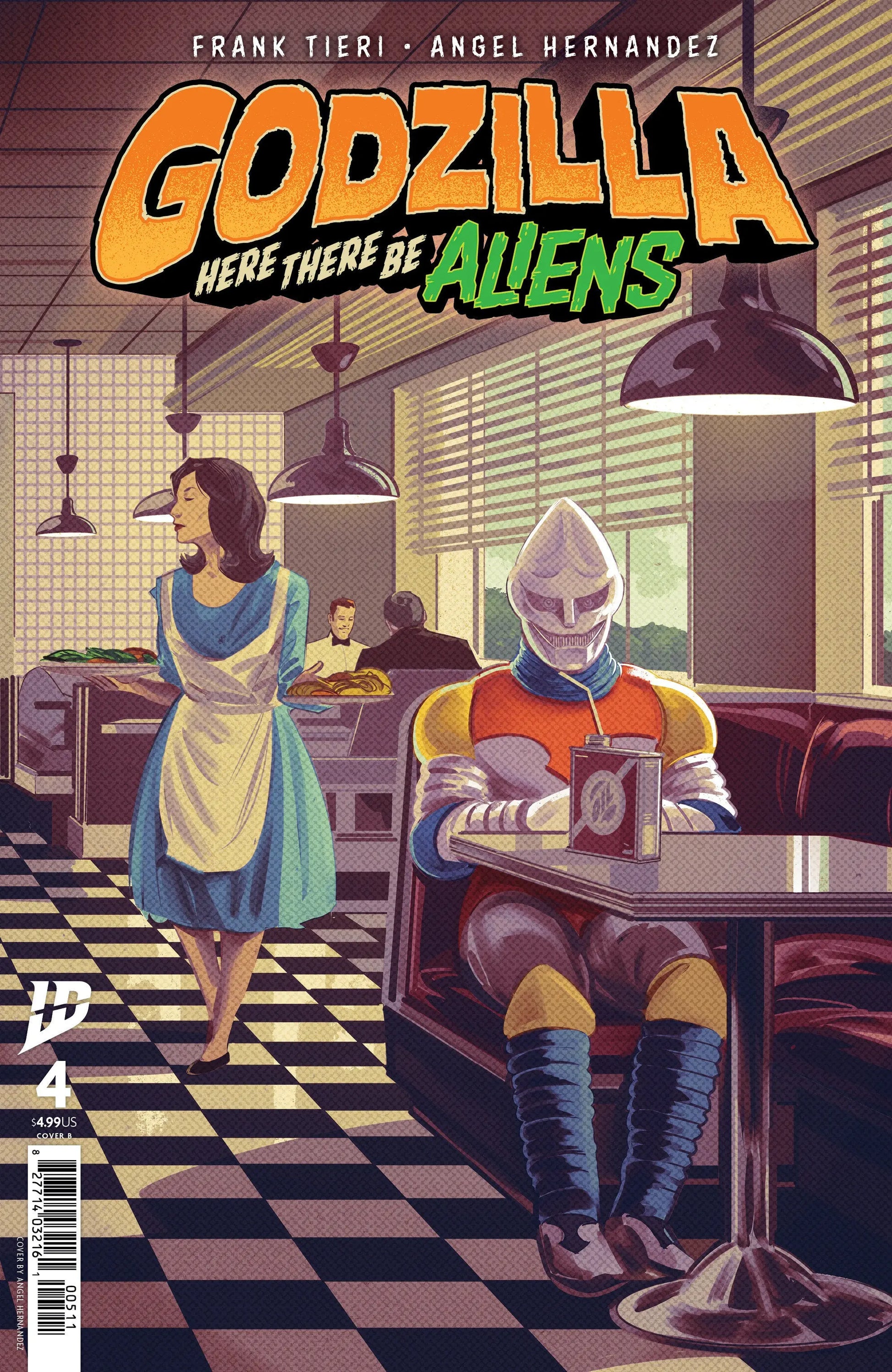 Godzilla: Here There Be Aliens #4 Variant B (Hernandez) IDW Publishing