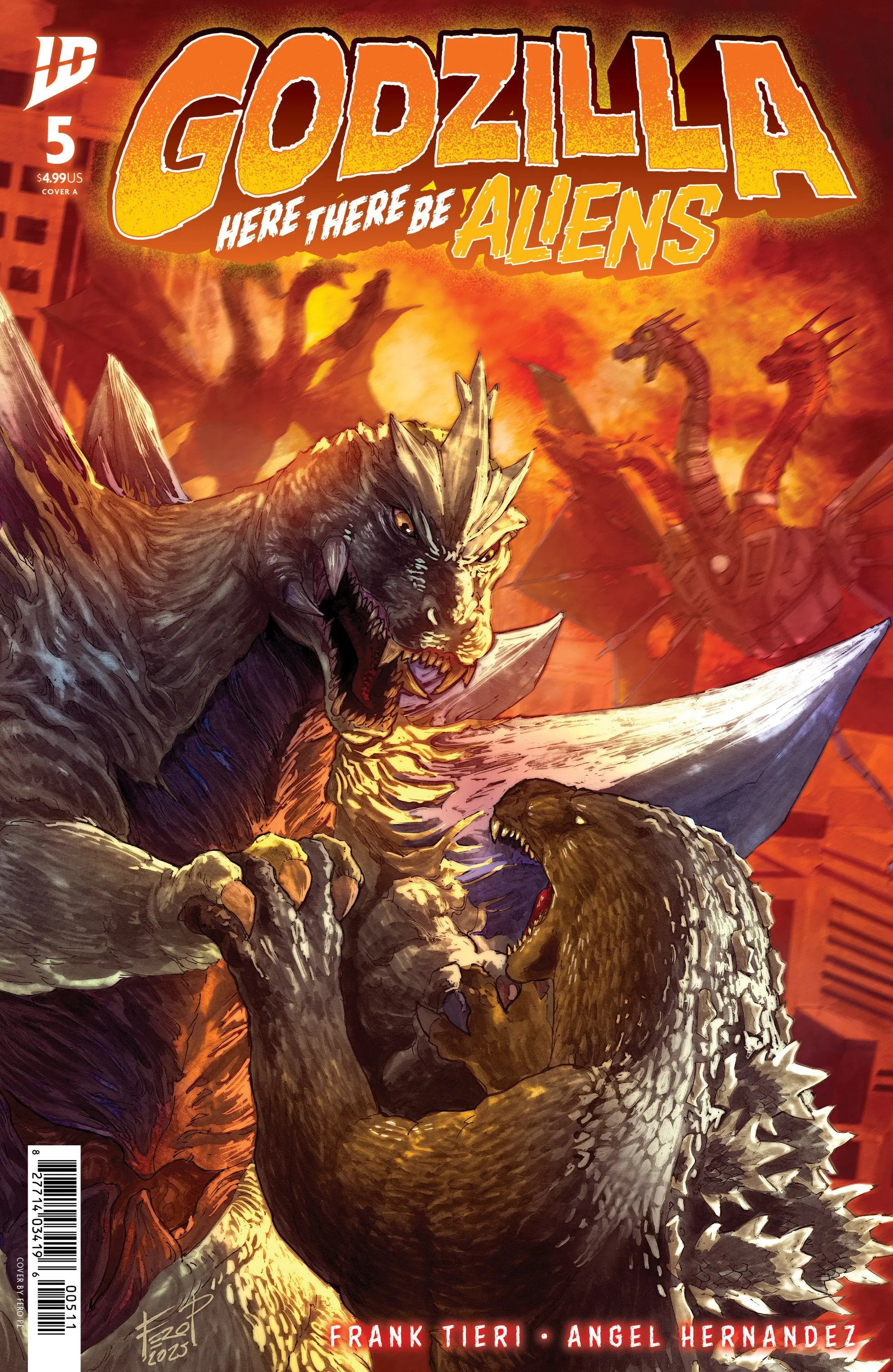 Godzilla: Here There Be Aliens #5 Cover A (Pe) IDW Publishing