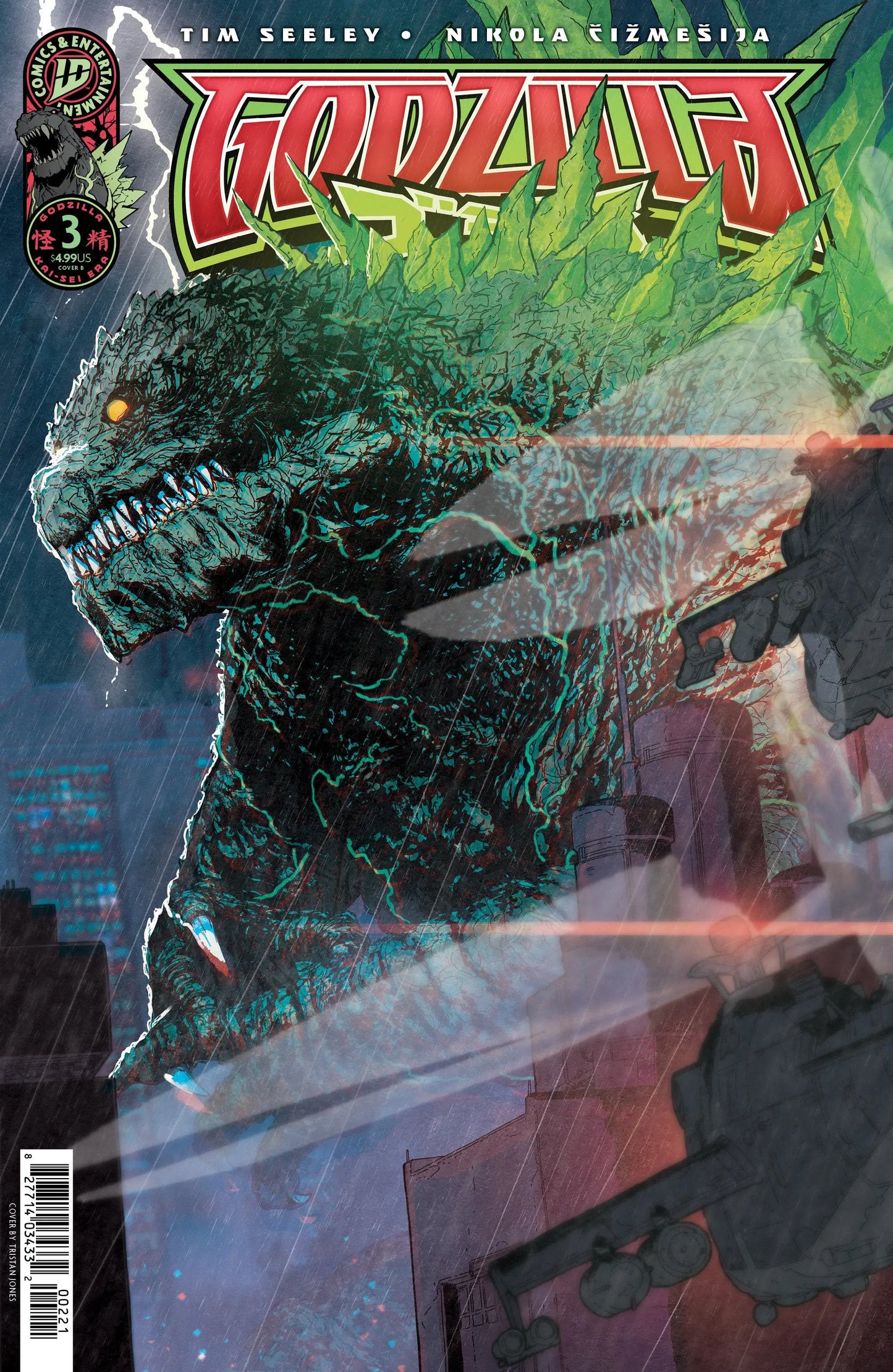 Godzilla [Kai-Sei Era] #3 Variant B (Jones) IDW Publishing