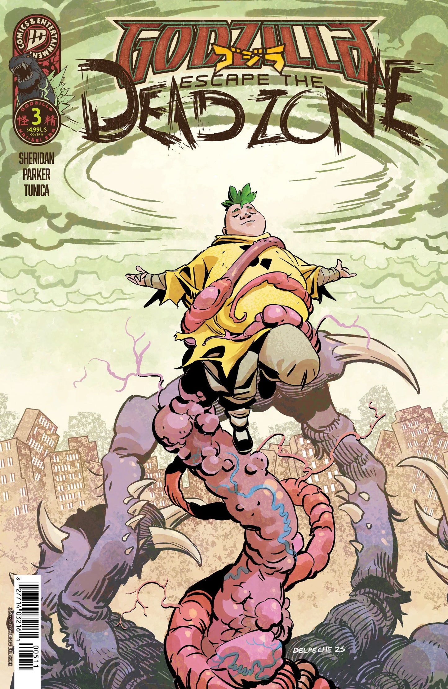 Godzilla: Escape the Deadzone [Kai-Sei Era] #3 Variant B (Delpeche) IDW Publishing