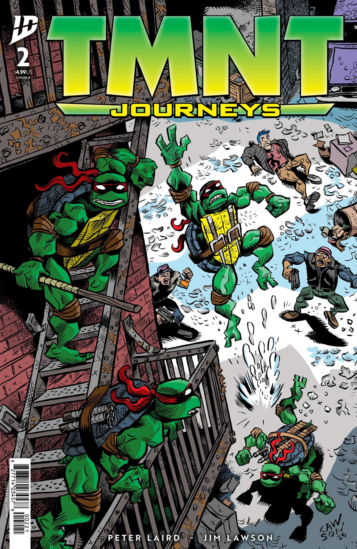 TMNT: Journeys #2 Variant B (Lawson) IDW Publishing