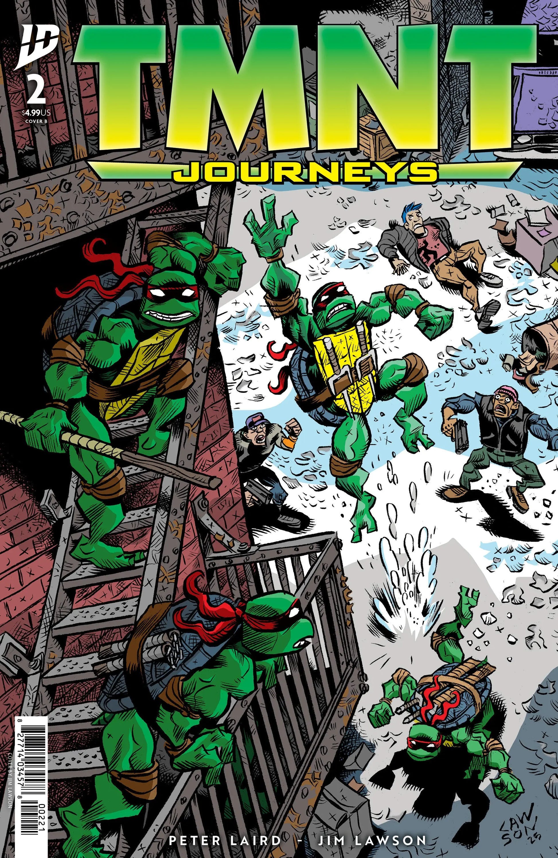 TMNT: Journeys #2 Variant B (Lawson) IDW Publishing