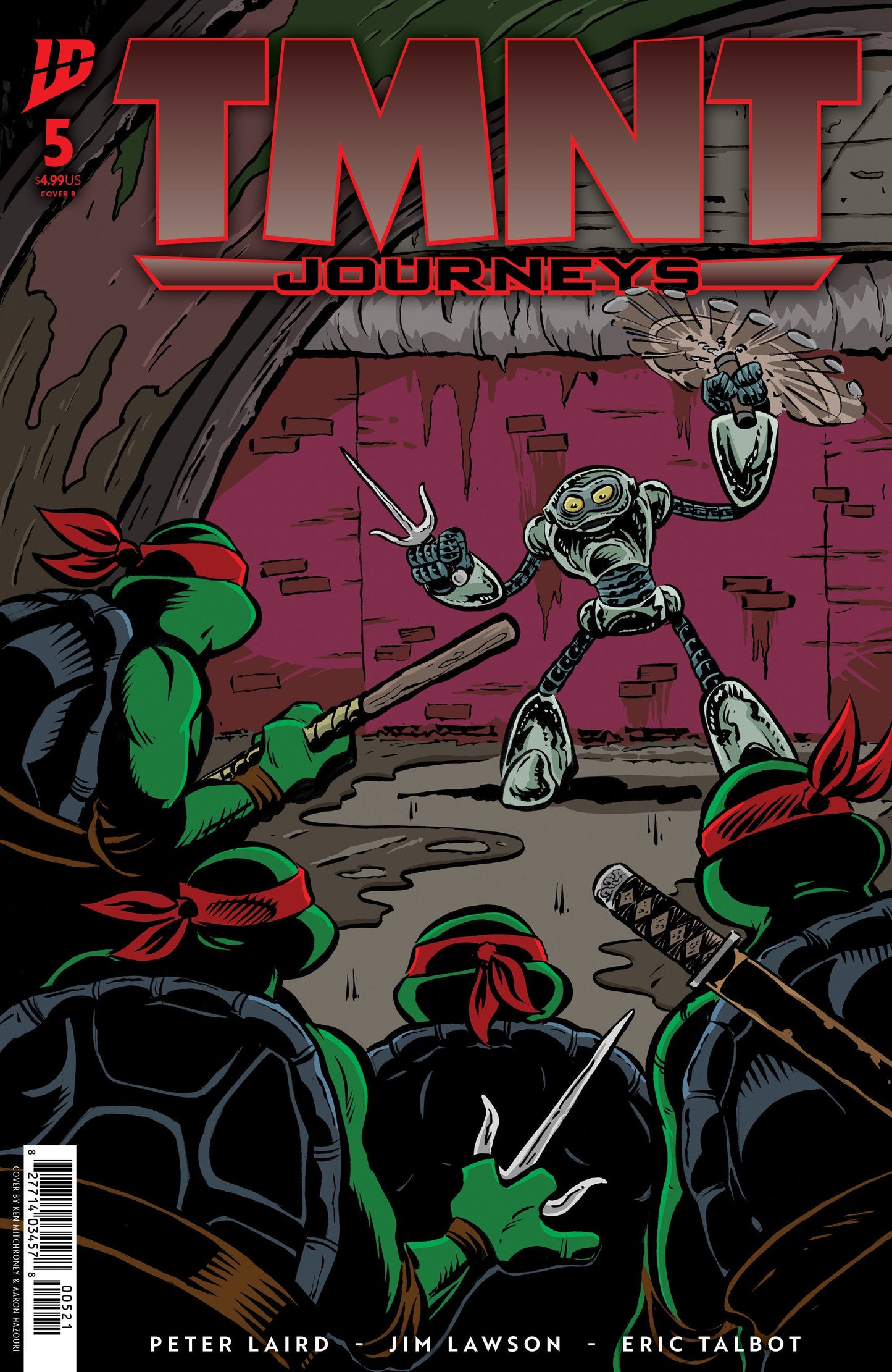 TMNT: Journeys #5 Variant B (Mitchroney) IDW Publishing