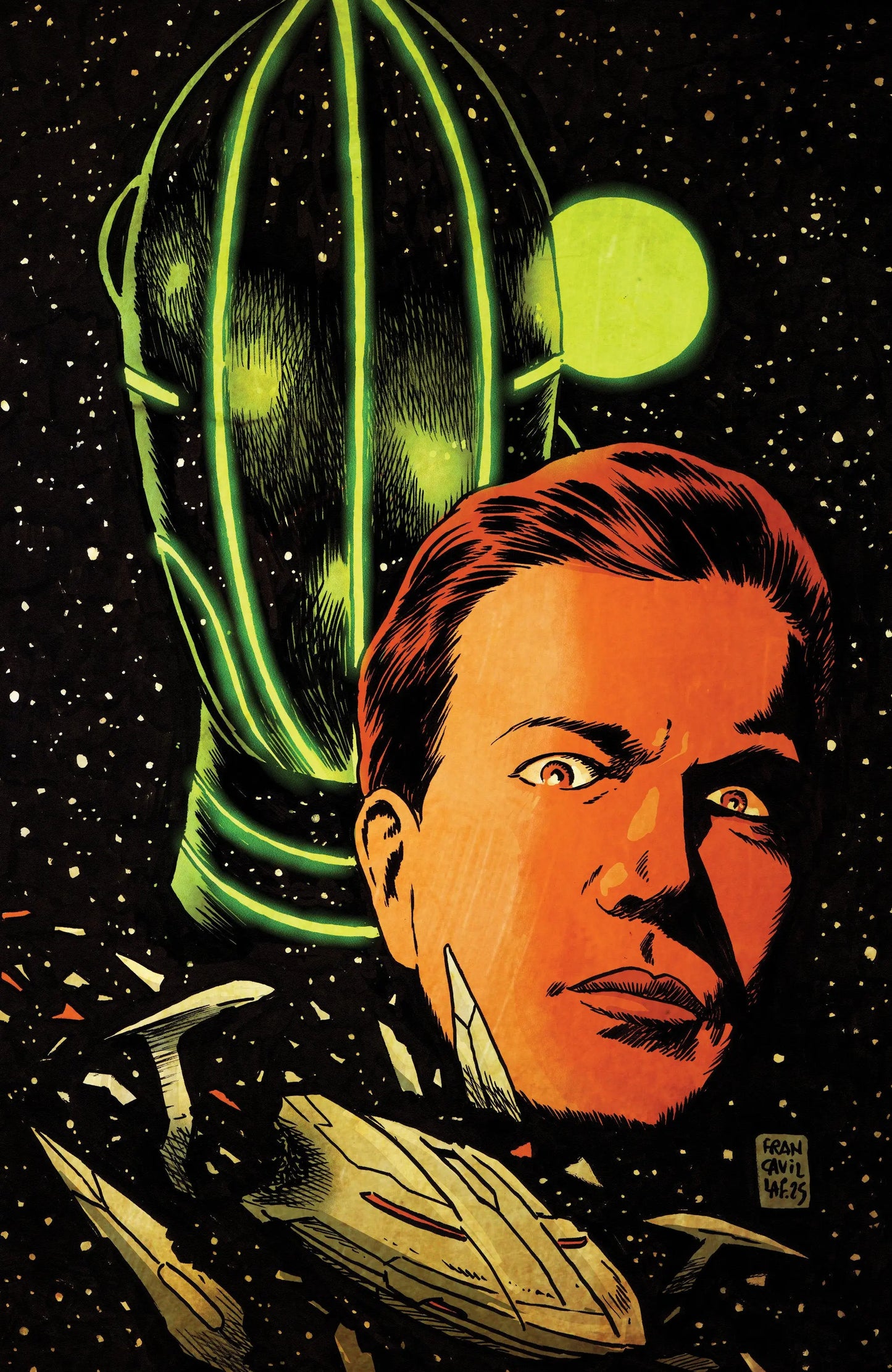 Star Trek: The Last Starship #2 Variant RI (15) (Francavilla Full Art) IDW Publishing