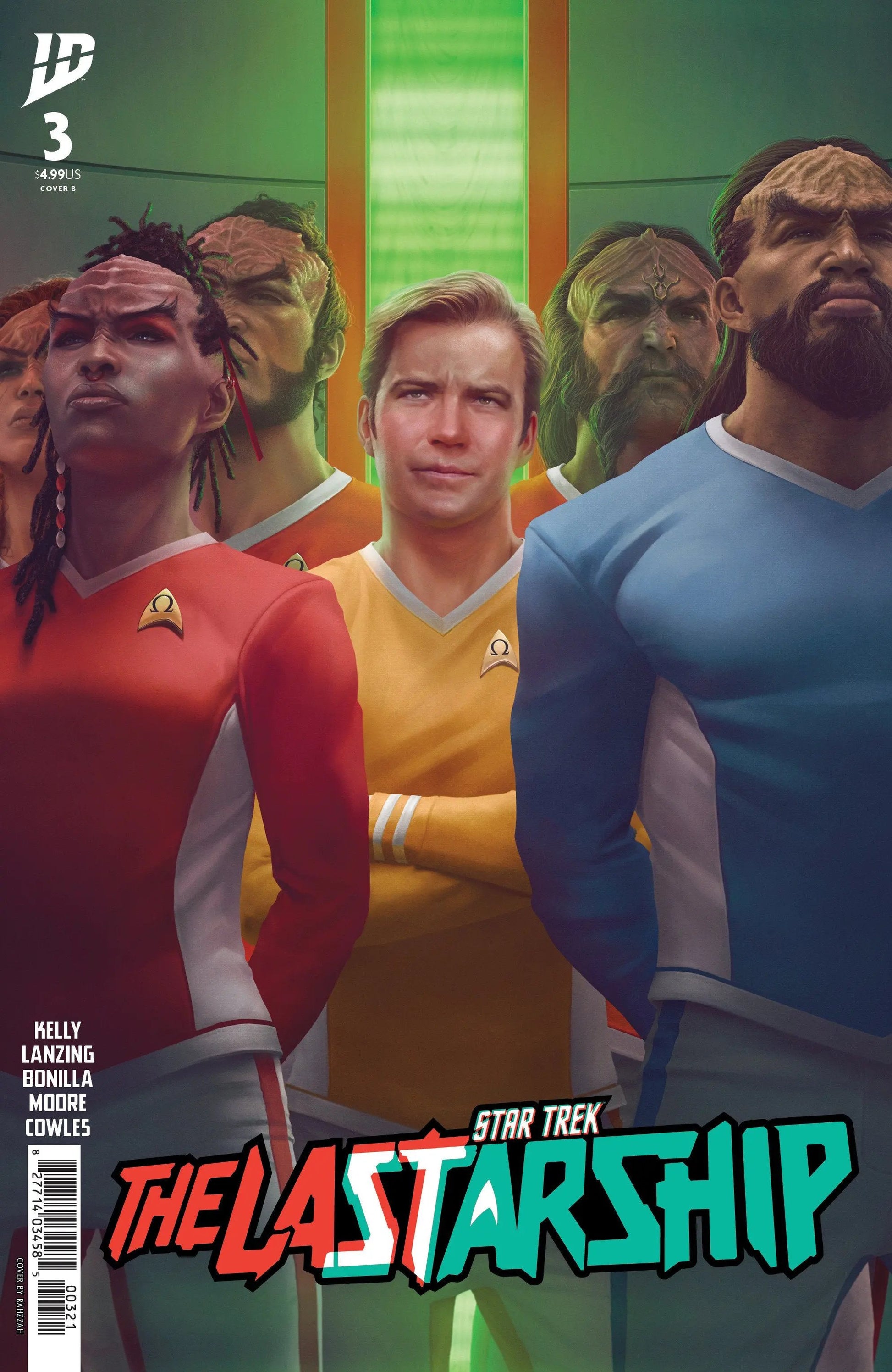 Star Trek: The Last Starship #3 Variant B (Rahzzah) IDW Publishing