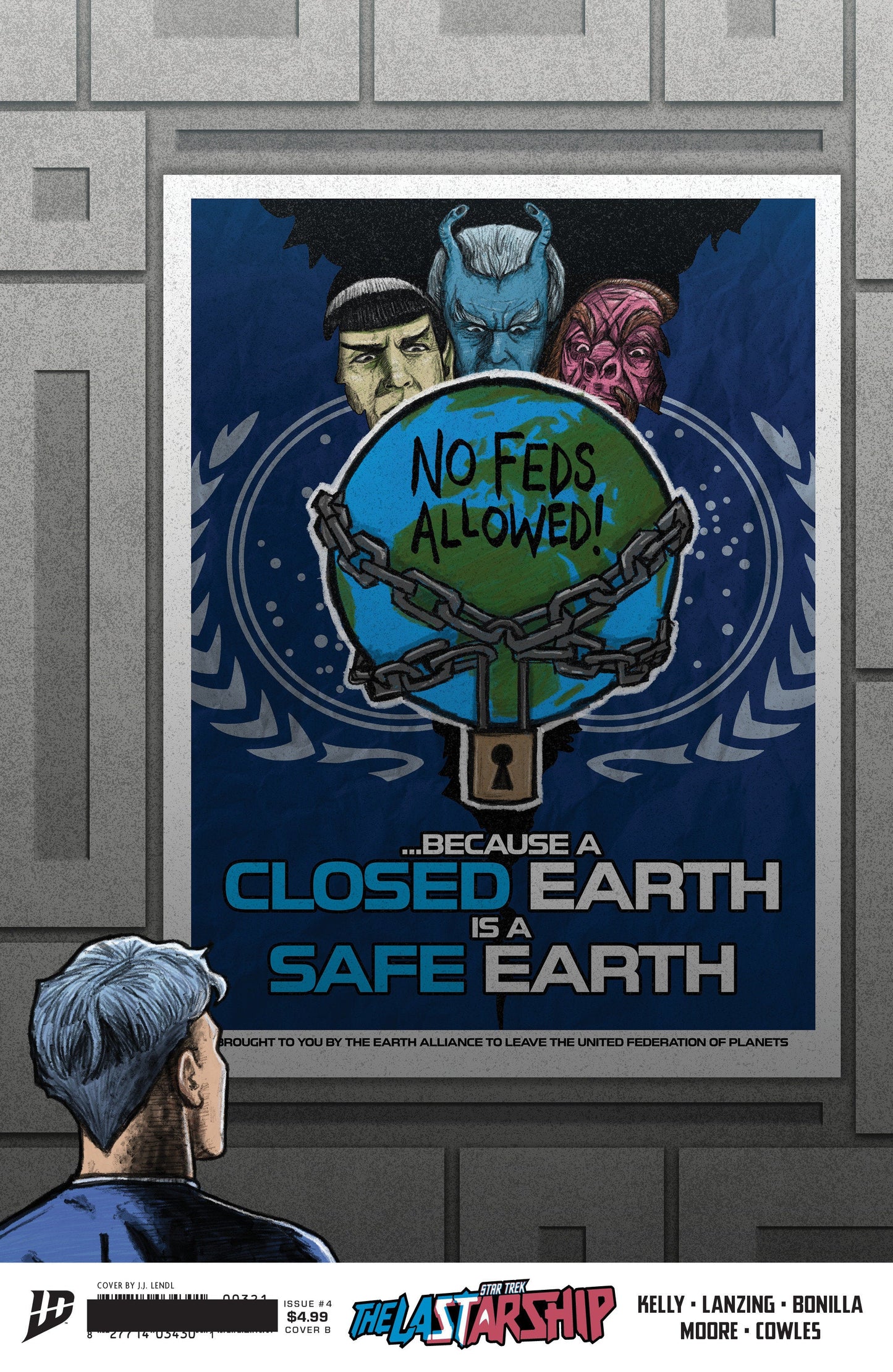 Star Trek: The Last Starship #4 Variant B (Lendl) IDW Publishing