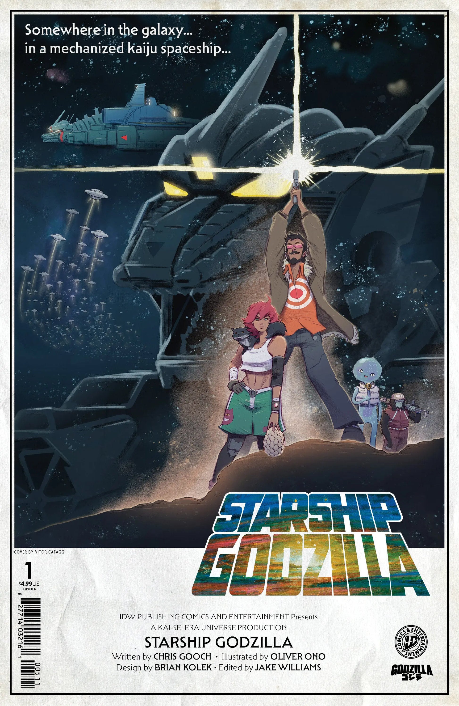 Starship Godzilla [Kai-Sei Era] #1 Variant C (Cafaggi) IDW Publishing