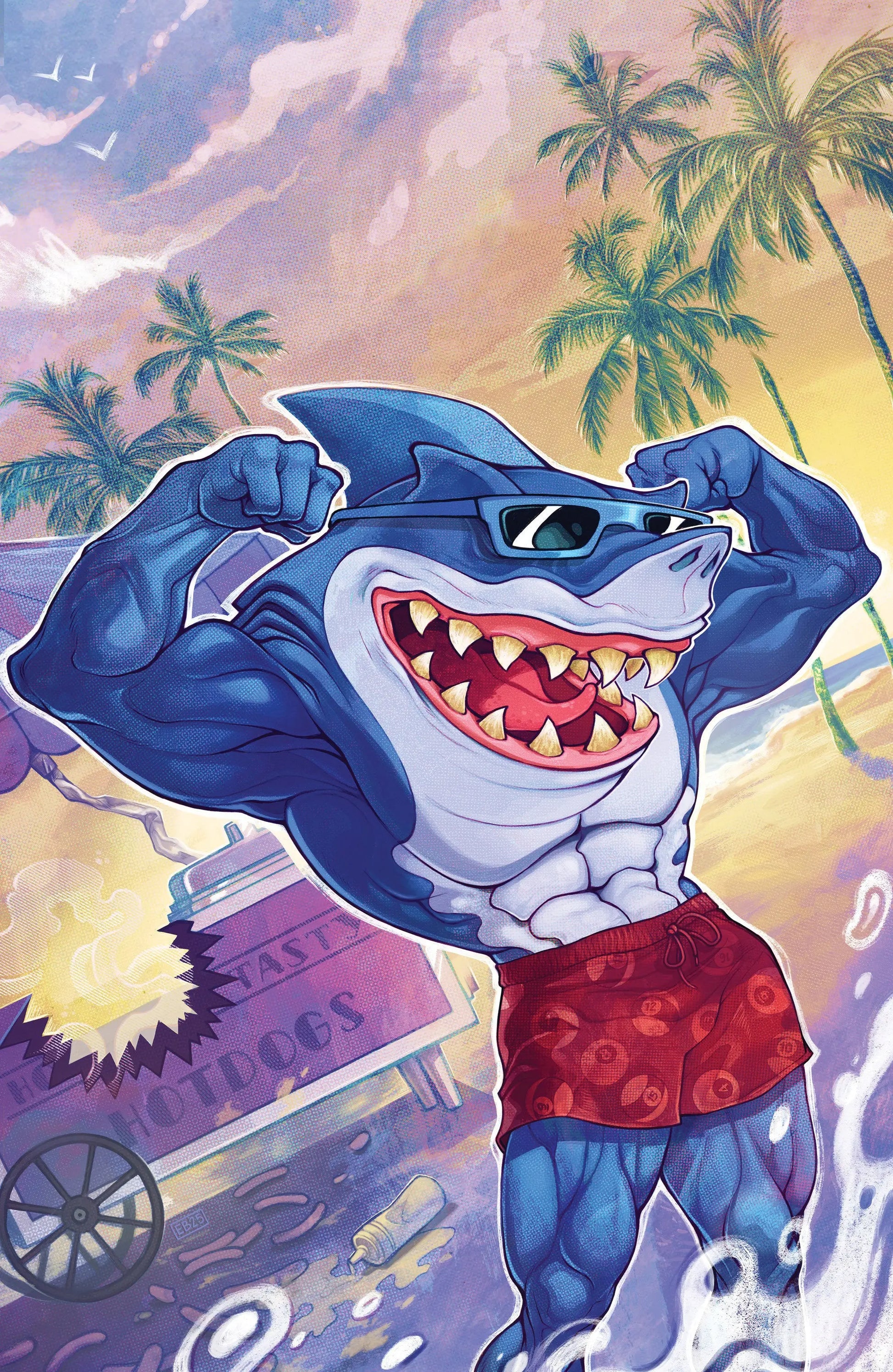 Street Sharks #1 Variant RI (10) (Beals Full Art) 1:10 IDW Publishing