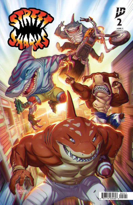 Street Sharks #2 Variant B (Santolouco) IDW Publishing