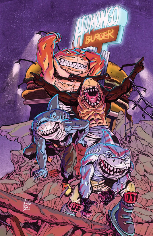 Street Sharks #4 Variant RI (25) (Federici Full Art) 1:25 IDW Publishing