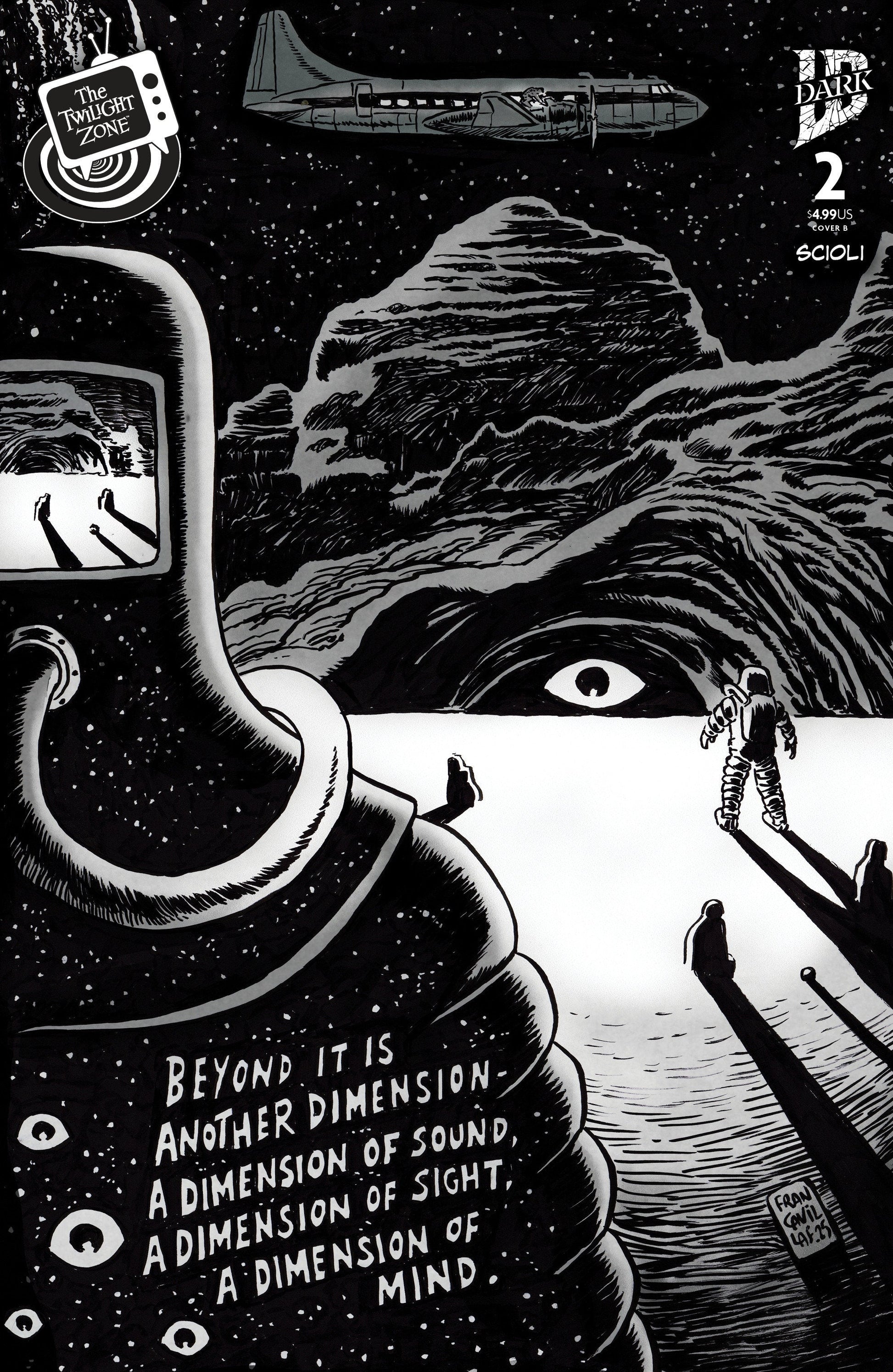 The Twilight Zone #2 Variant B (Francavilla Connecting Cover) IDW Publishing