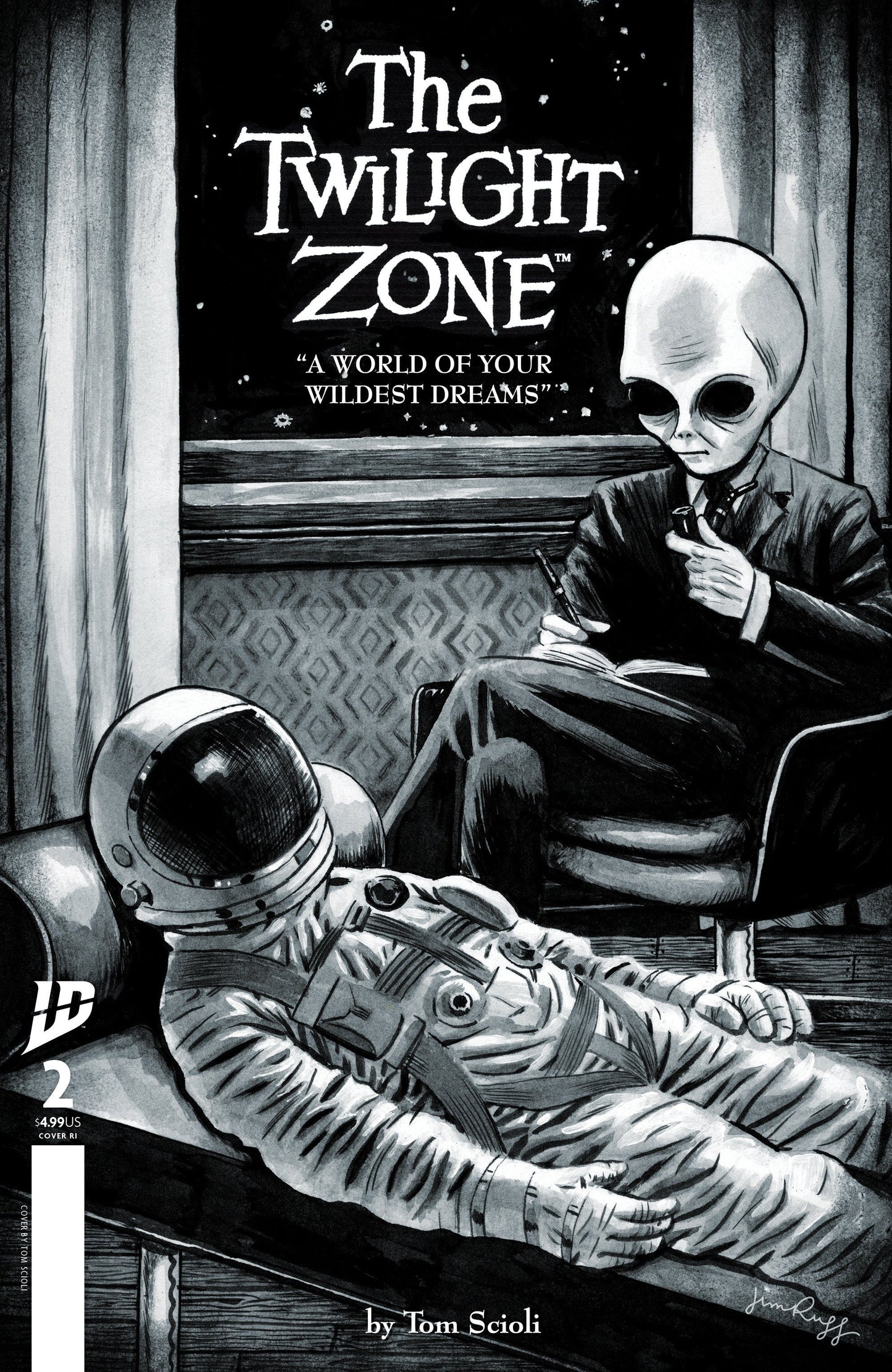 The Twilight Zone #2 INCENTIVE Variant RI (15) (Rugg) 1:15 IDW Publishing