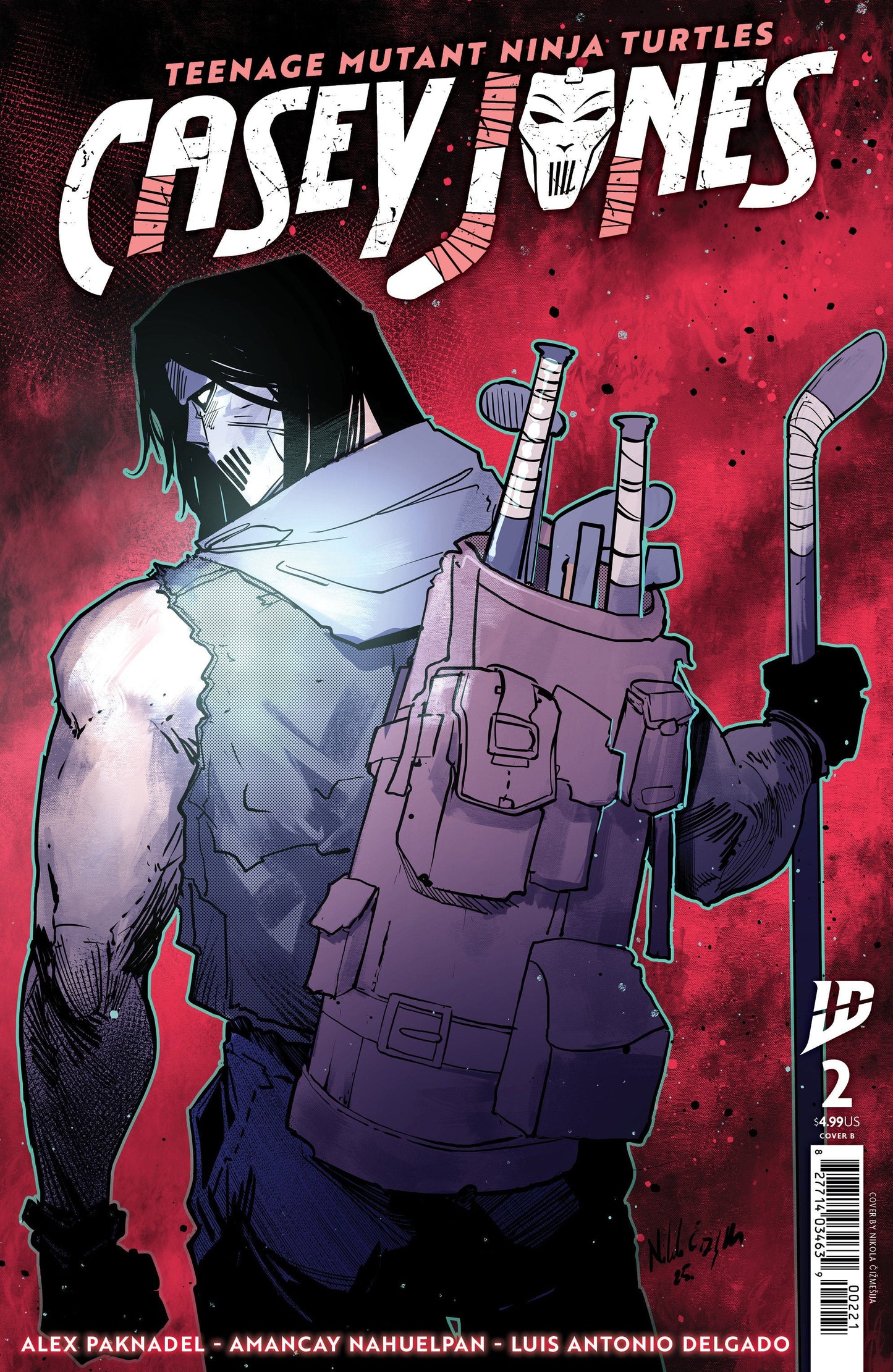 Teenage Mutant Ninja Turtles: Casey Jones #2 Variant B (Cizmesija) IDW Publishing