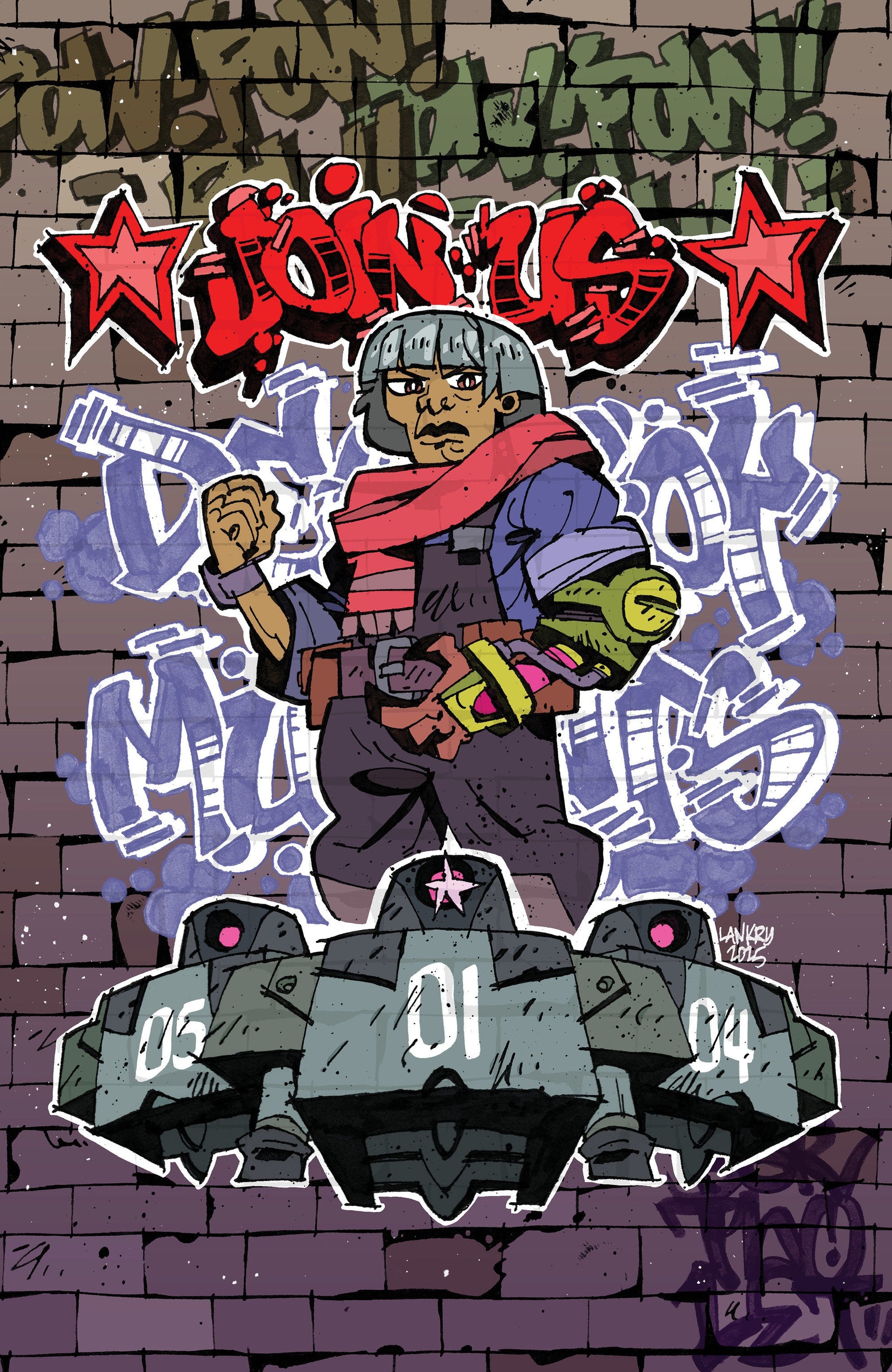 Tales of the Teenage Mutant Ninja Turtles #3 Variant RI (25) (Lankry Mural Full Art) 1:25 IDW Publishing