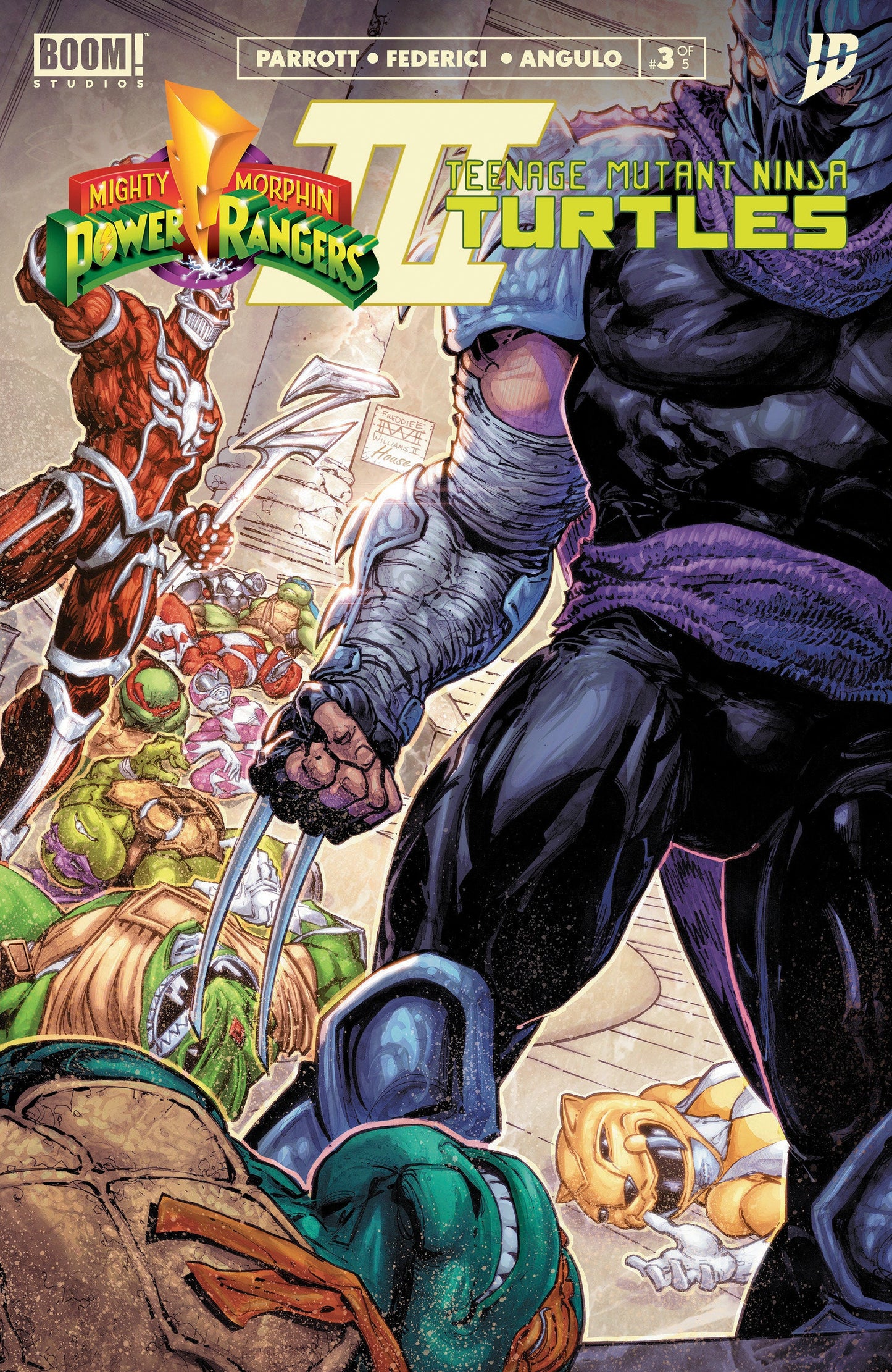 Mighty Morphin Power Rangers/Teenage Mutant Ninja Turtles III #3 B Variant (Dressed, Williams) Boom Entertainment