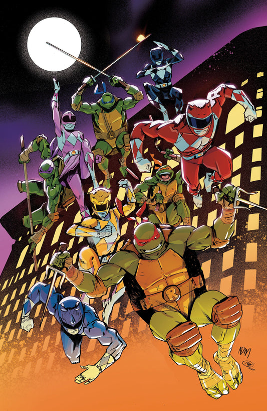 Mighty Morphin Power Rangers/Teenage Mutant Ninja Turtles III #3 H 1:100 INCENTIVE Variant (Full Art, Foil, Gorham) Boom Entertainment