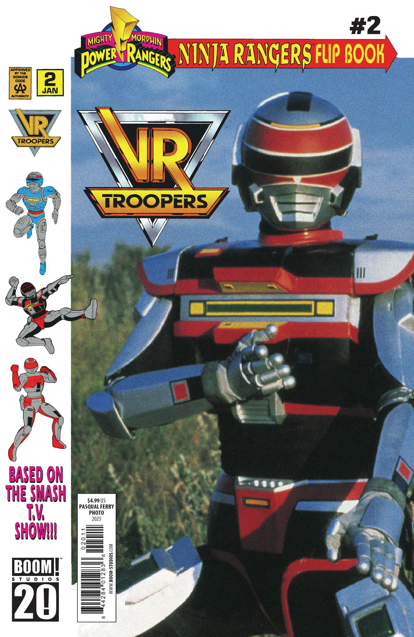 VR Troopers/Power Rangers Flipbook Facsimile Edition #2 A Main (Dressed, Ferry/Photo) Boom Entertainment